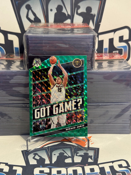 2019 Panini Mosaic (Green Prizm, Got Game?) Nikola Jokic #19
