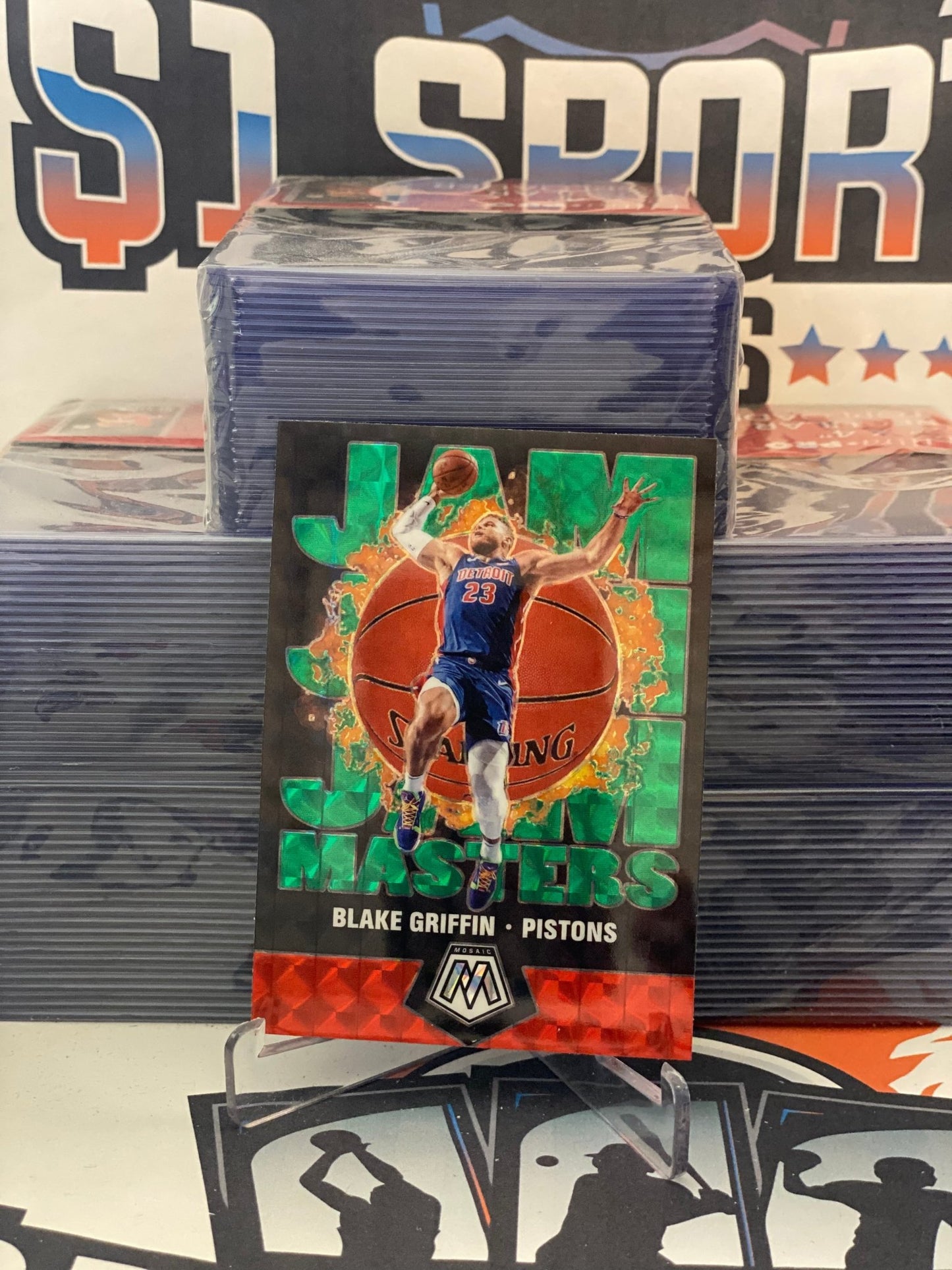 2019 Panini Mosaic (Green Prizm, Jam Masters) Blake Griffin #8