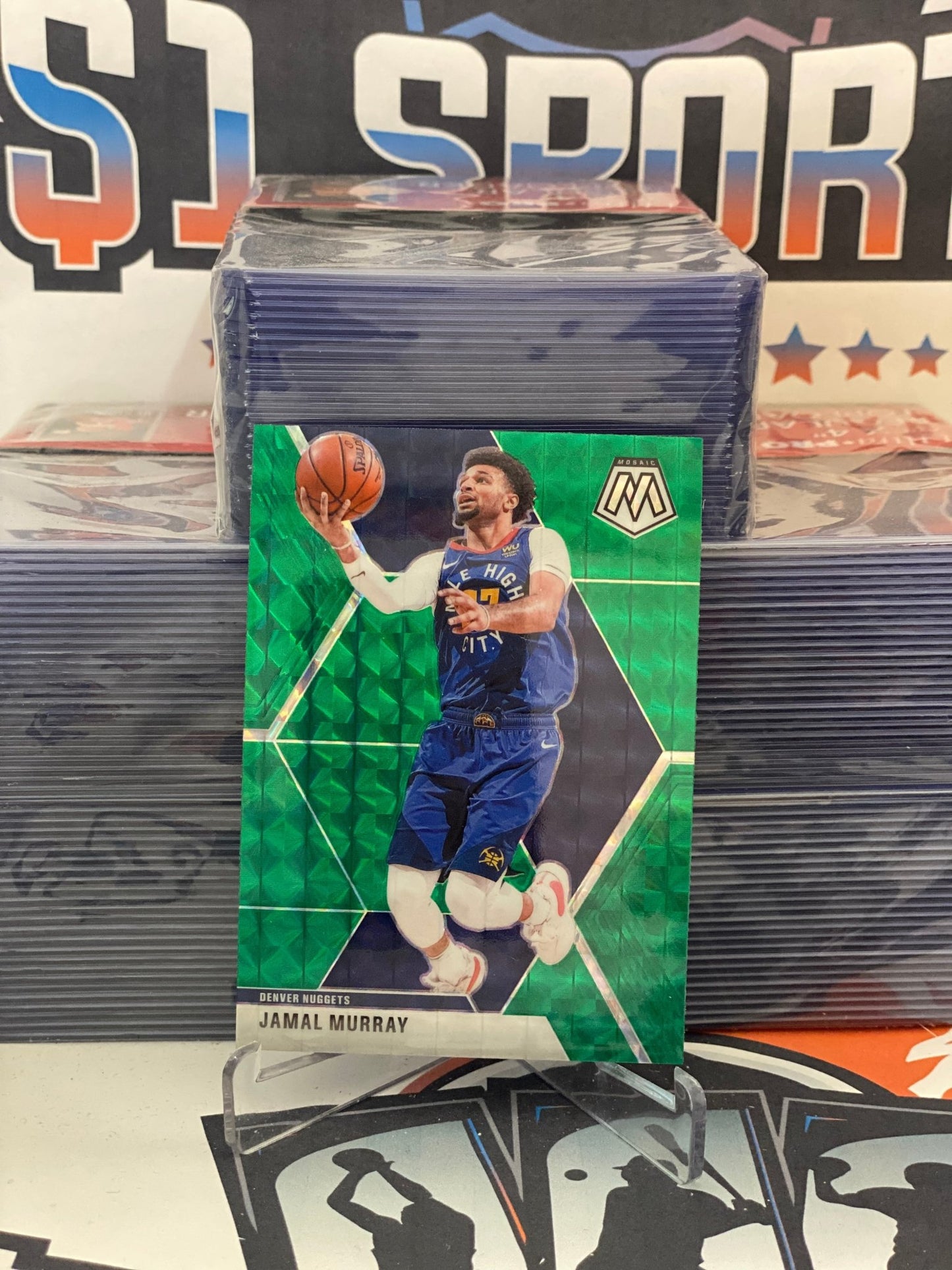 2019 Panini Mosaic (Green Prizm) Jamal Murray #141