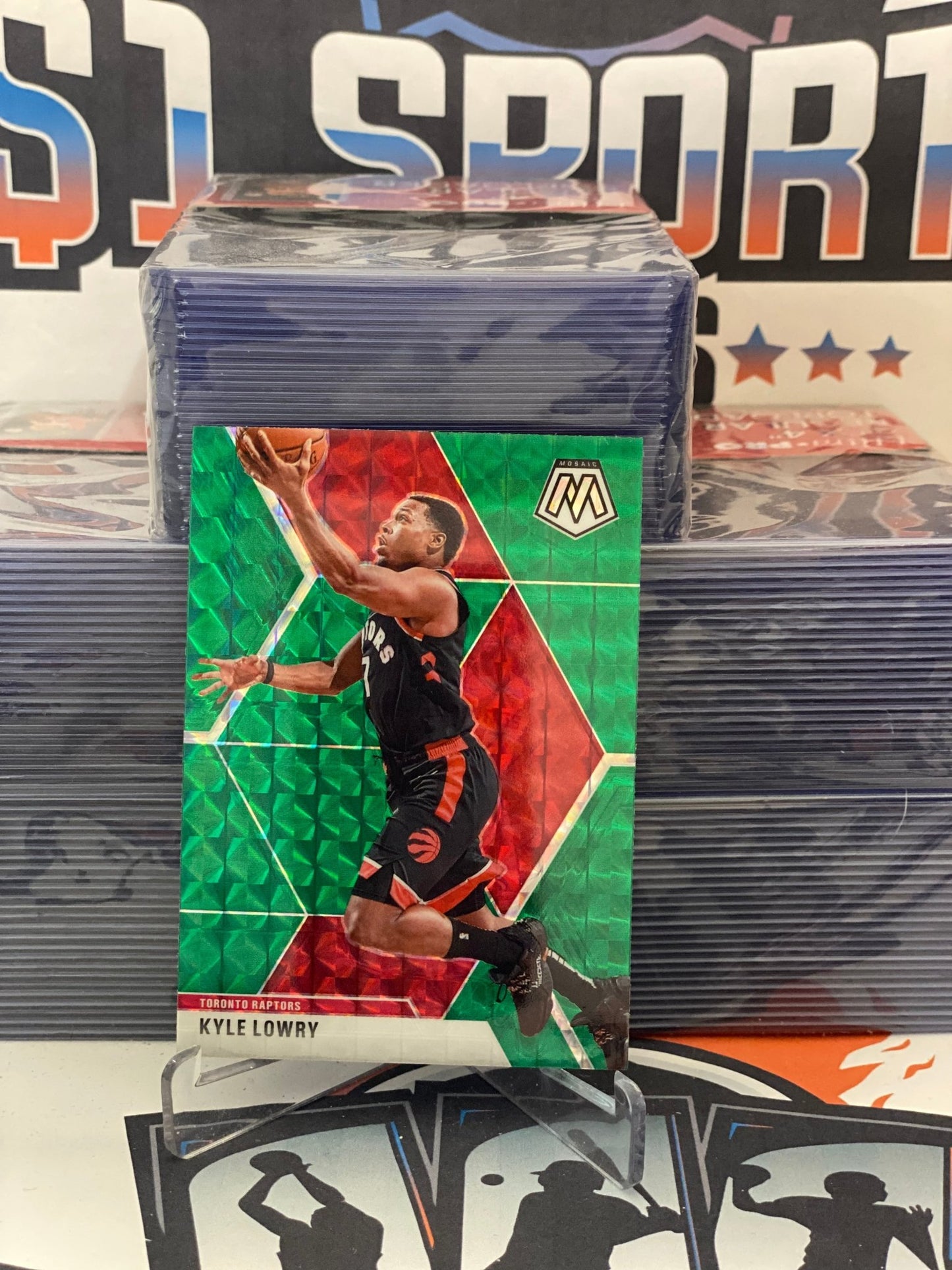 2019 Panini Mosaic (Green Prizm) Kyle Lowry #29