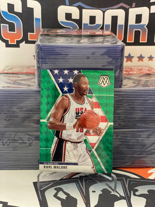 2019 Panini Mosaic (Green Prizm, USAB) Karl Malone #257