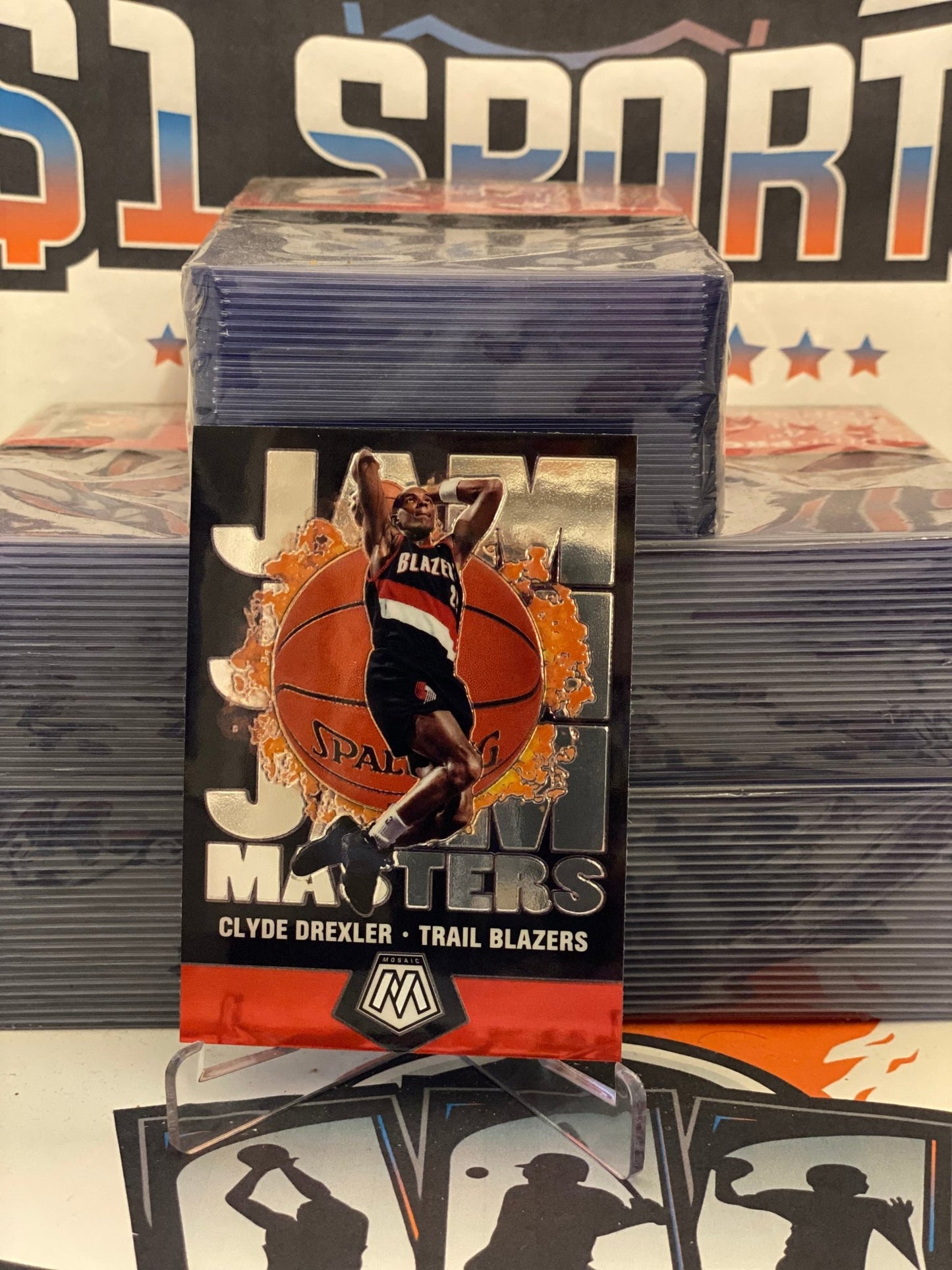 2019 Panini Mosaic (Jam Masters) Clyde Drexler #4