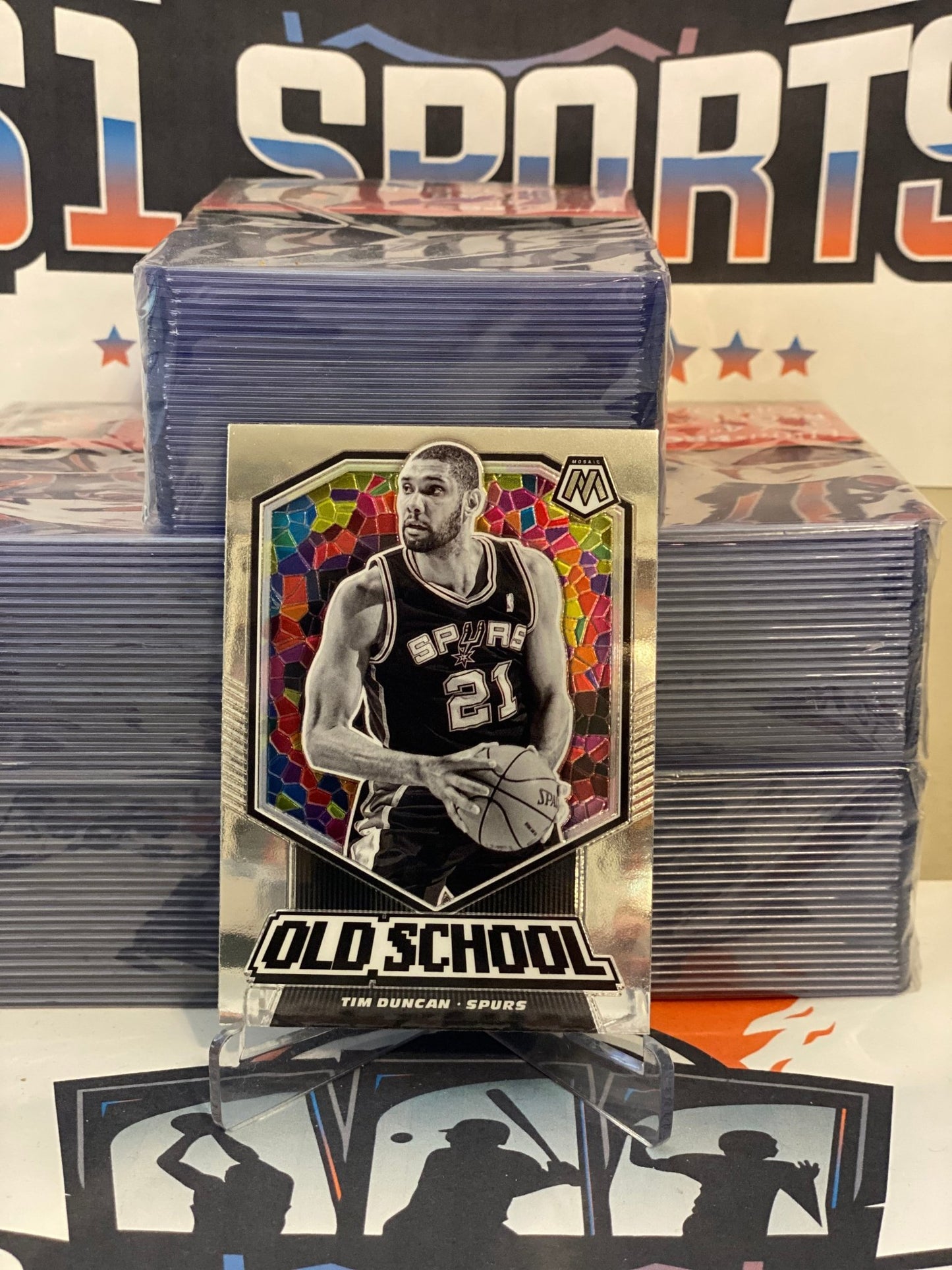 2019 Panini Mosaic (Old School) Tim Duncan #20
