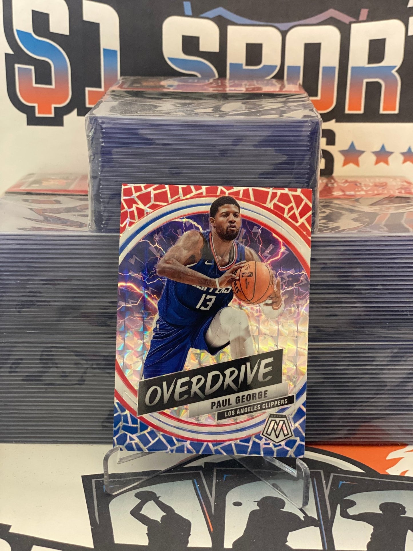 2019 Panini Mosaic (Overdrive) Paul George #17