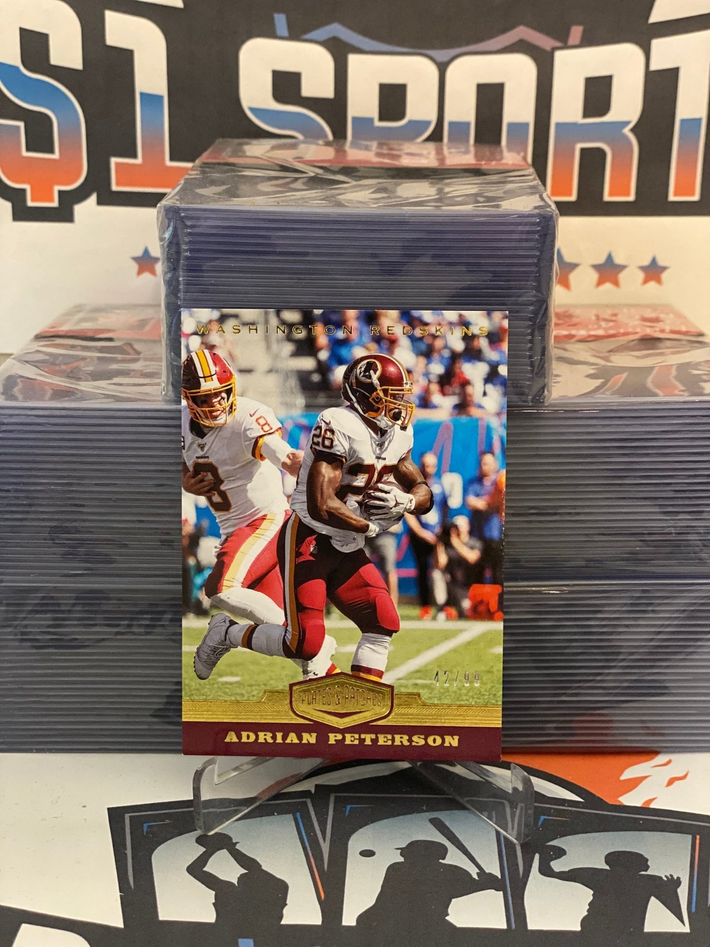 2019 Panini Plates & Patches (42/99) Adrian Peterson #96