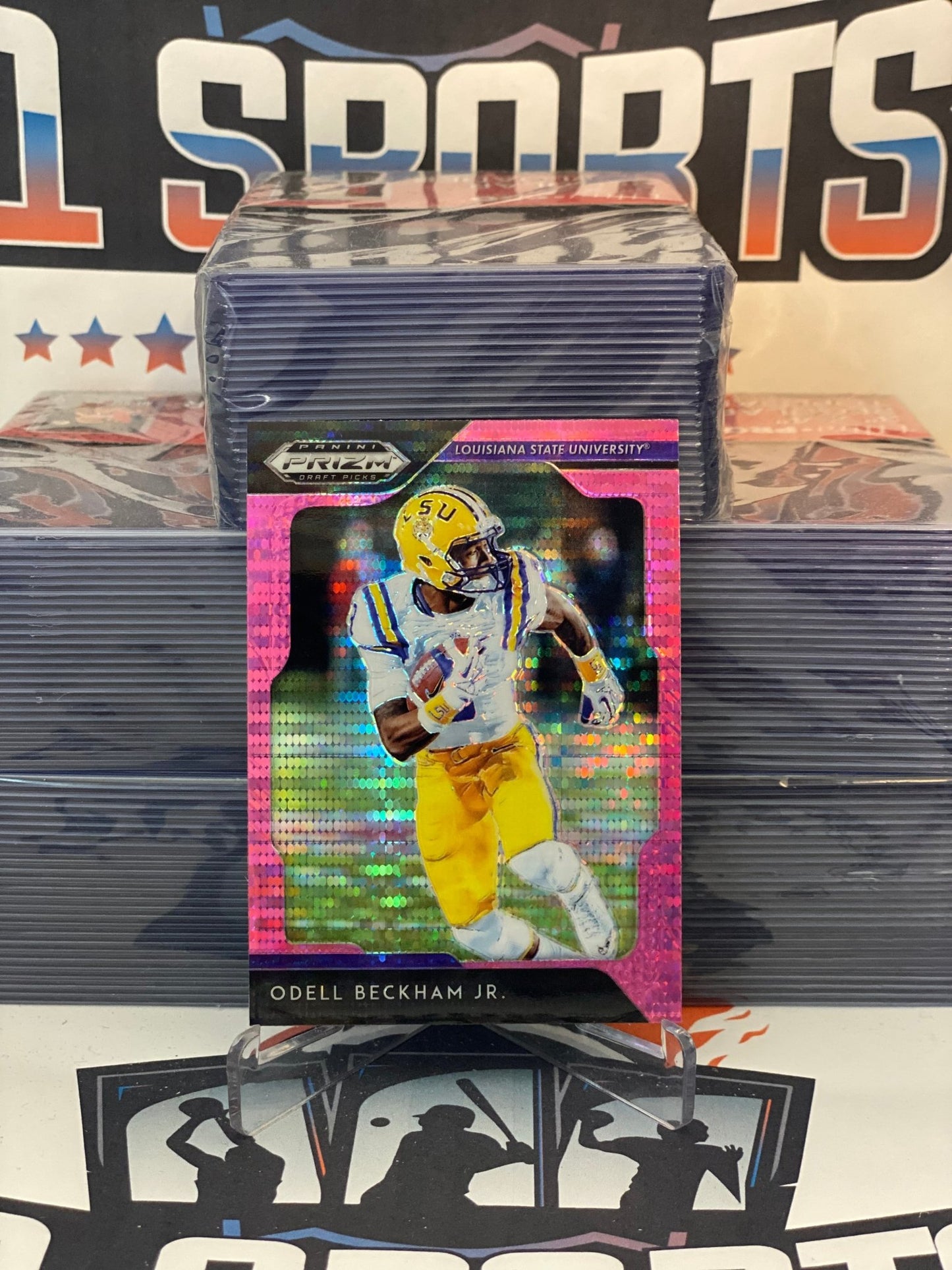 2019 Panini Prizm Draft Picks (Pink Pulsar Prizm) Odell Beckham Jr. #71
