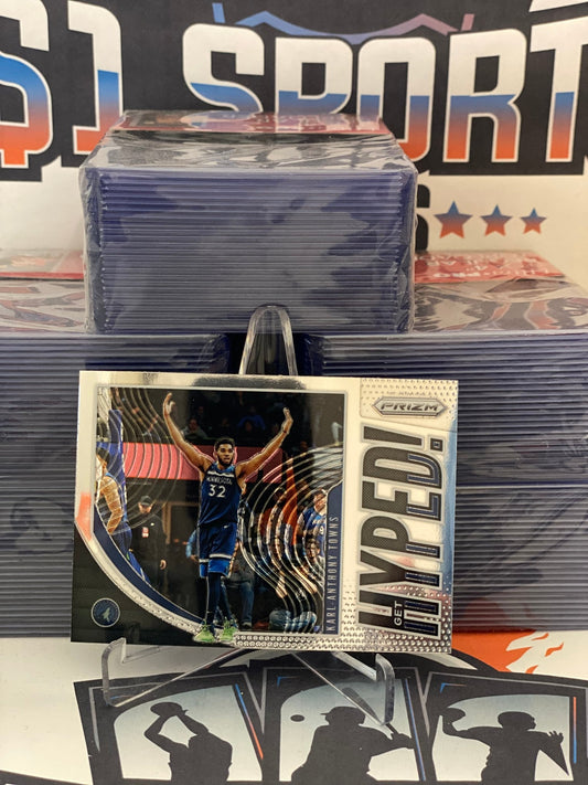 2019 Panini Prizm (Get Hyped!) Karl-Anthony Towns #1