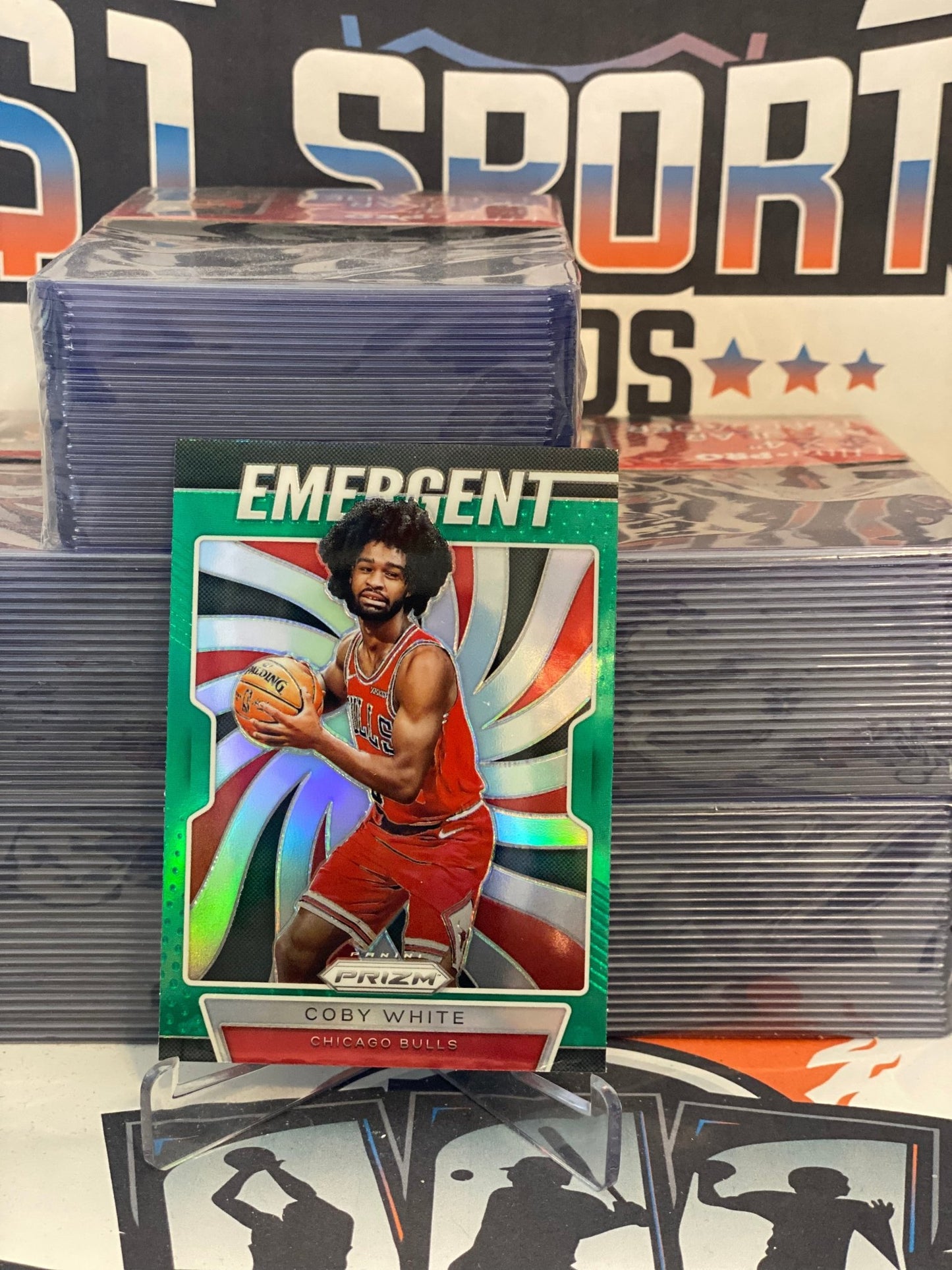 2019 Panini Prizm (Green Prizm, Emergent) Cody White Rookie #1