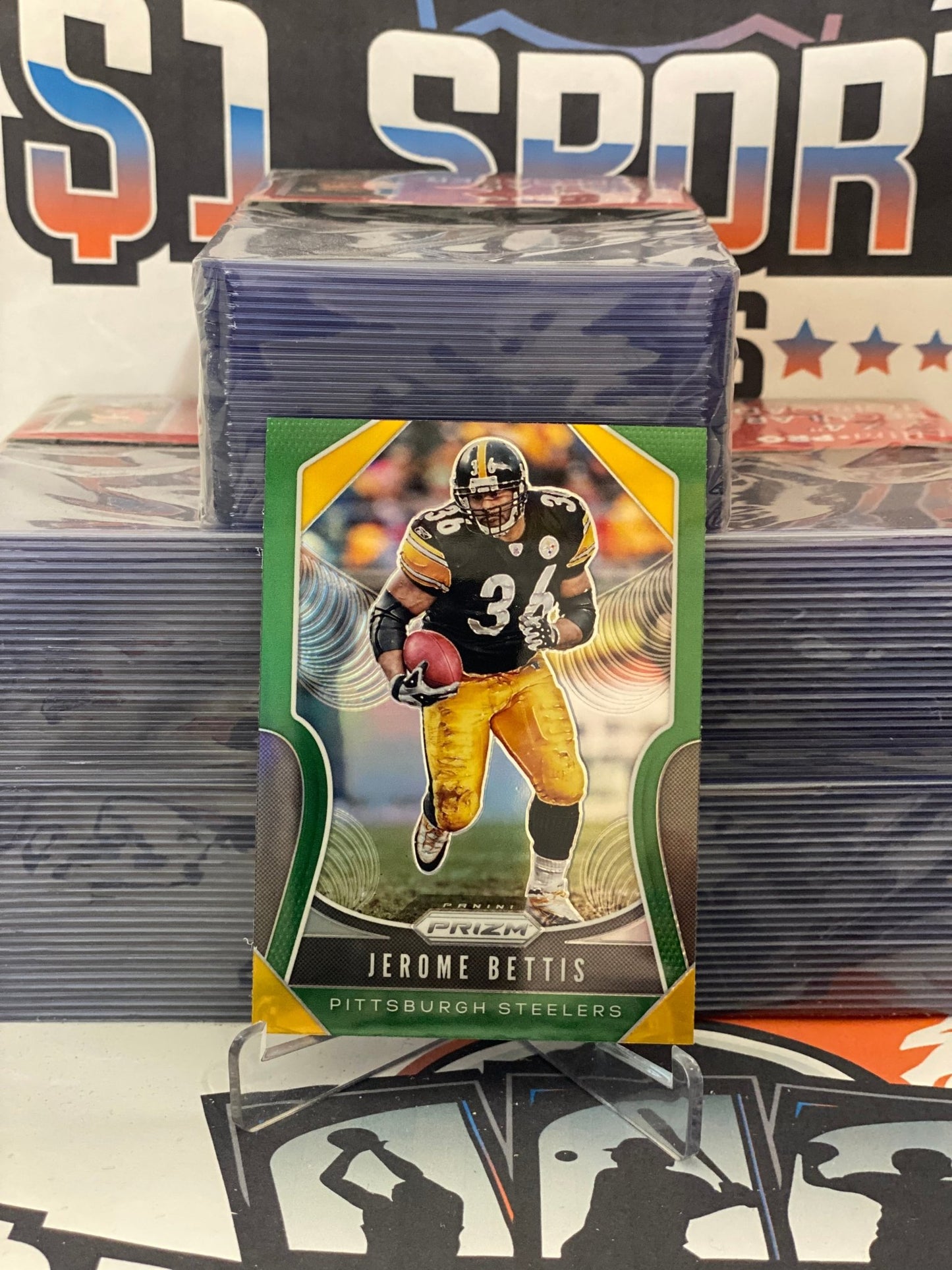 2019 Panini Prizm (Green Prizm) Jerome Bettis #285