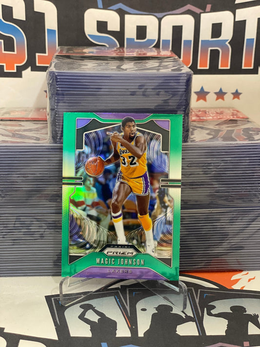 2019 Panini Prizm (Green Prizm) Magic Johnson #25