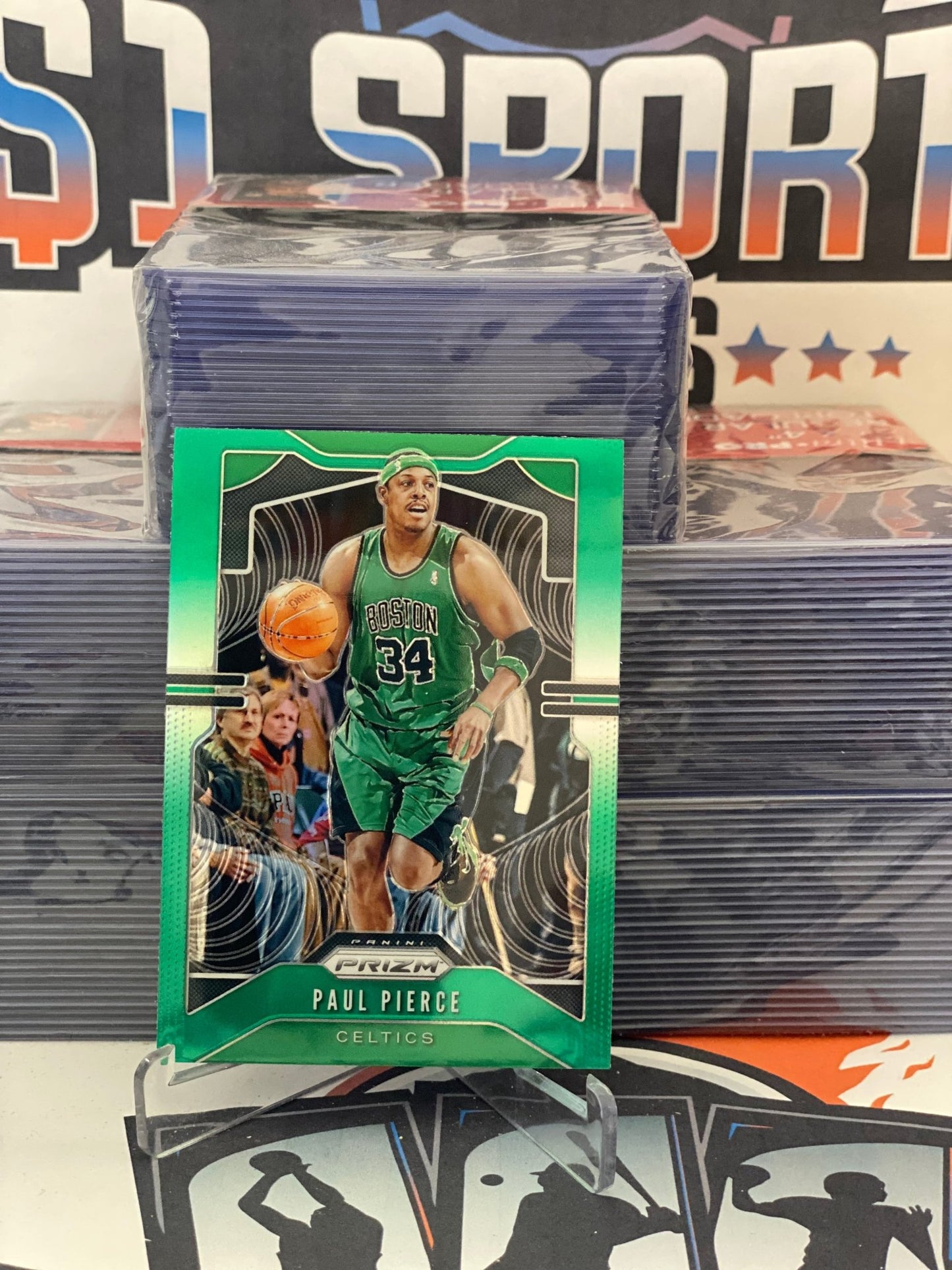 2019 Panini Prizm (Green Prizm) Paul Pierce #29