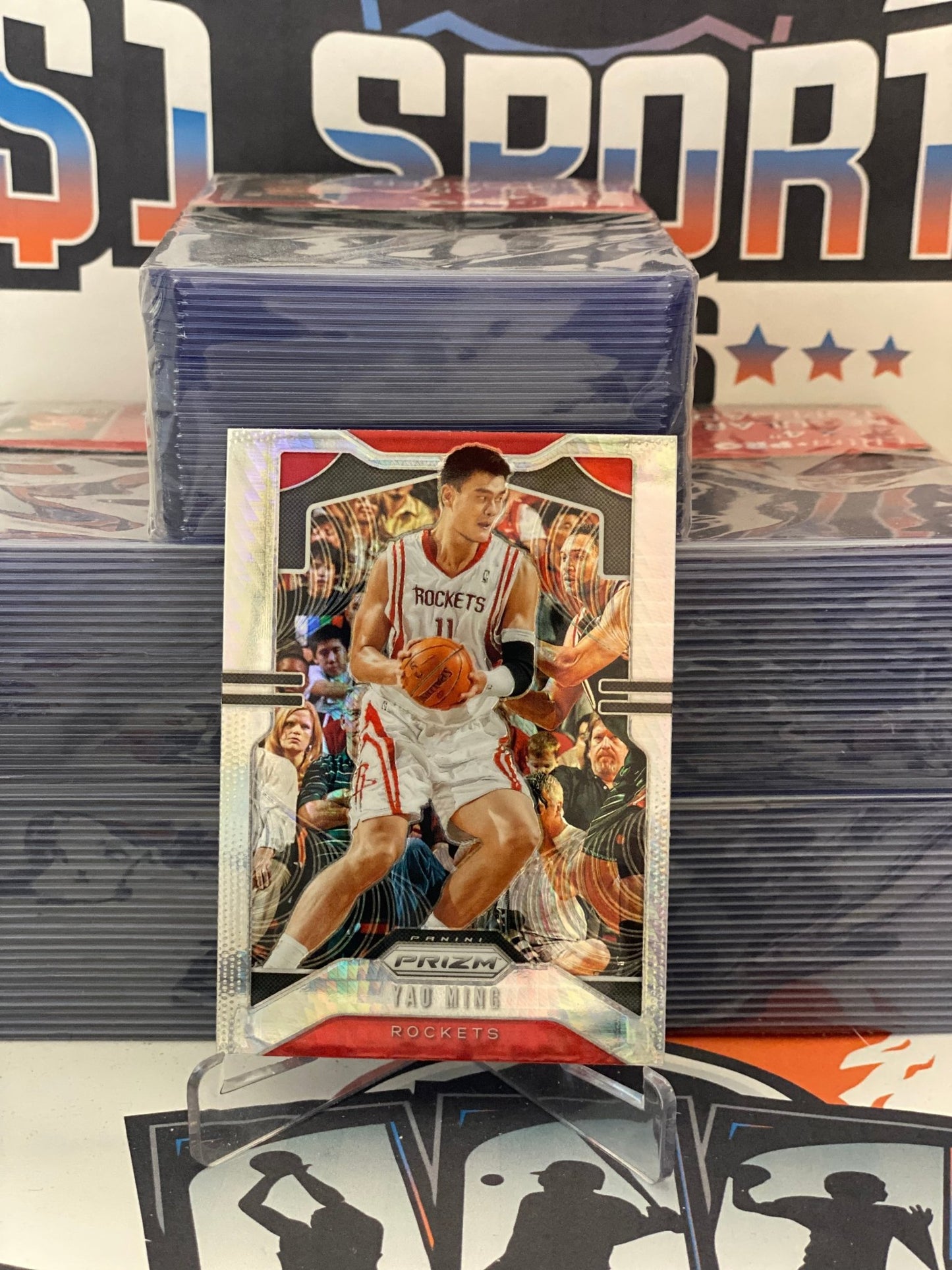 2019 Panini Prizm (Hyper Prizm) Yao Ming #7