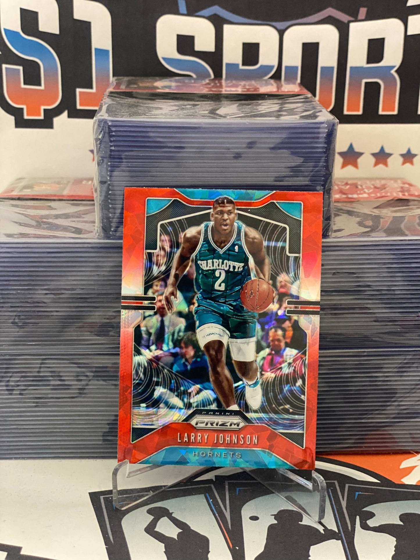 2019 Panini Prizm (Red Ice Prizm) Larry Johnson #15