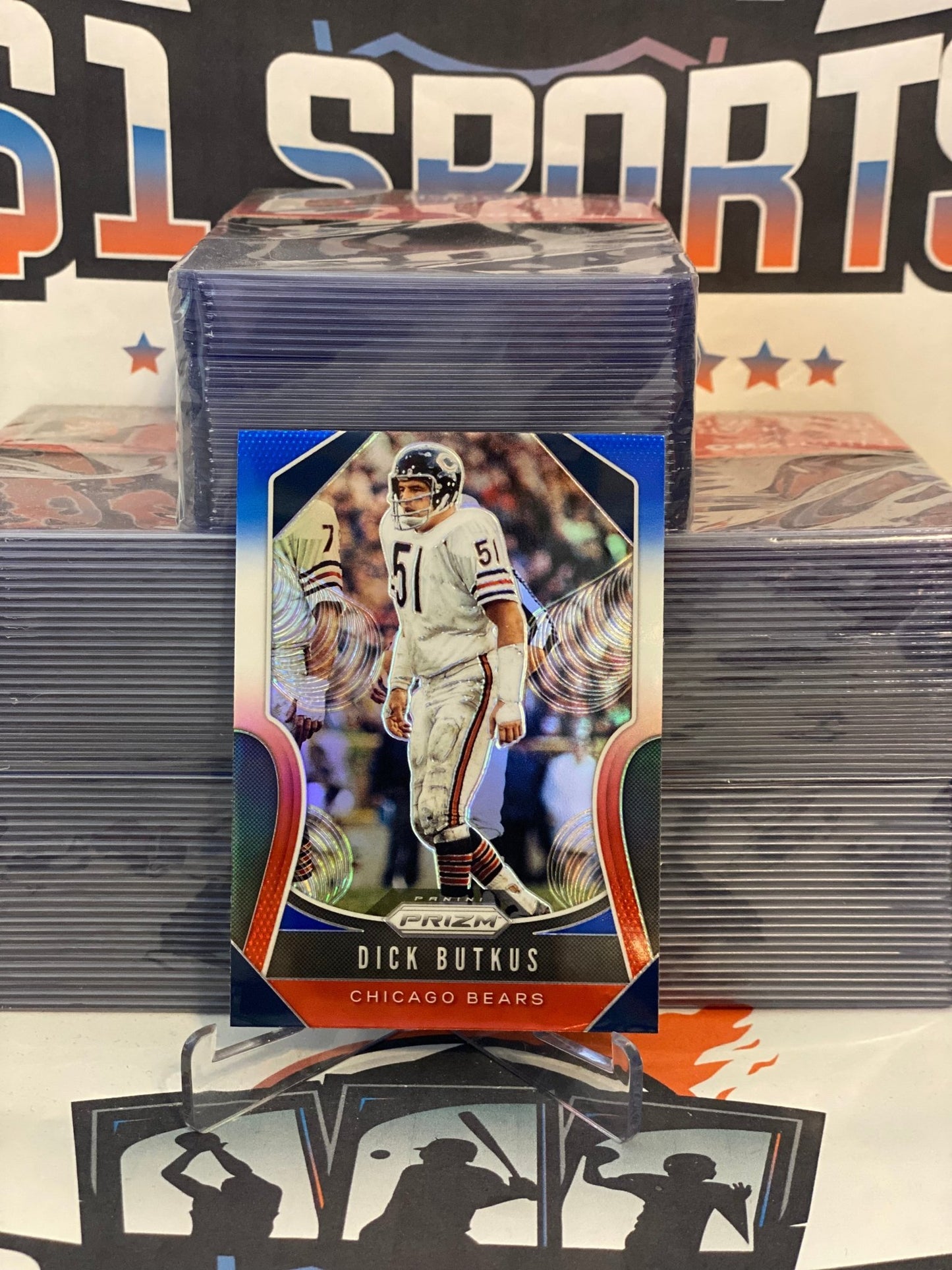 2019 Panini Prizm (Red White Blue Prizm) Dick Butkus #289