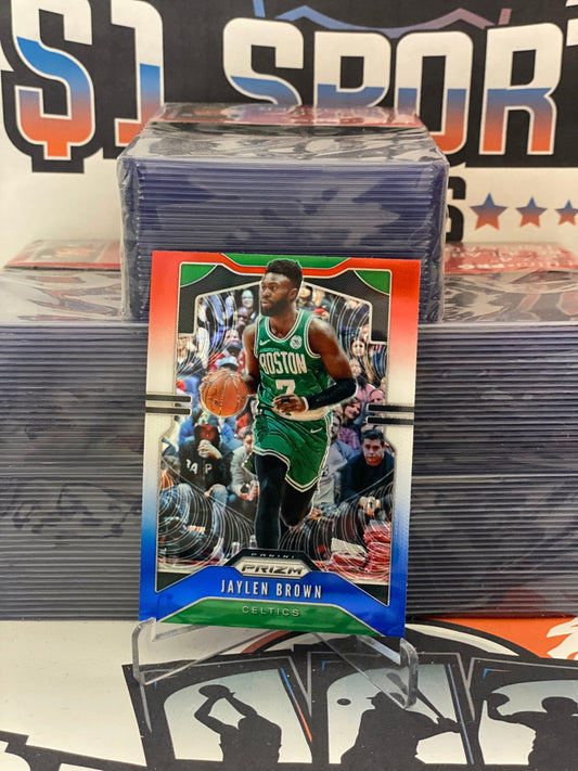 2019 Panini Prizm (Red White Blue Prizm) Jaylen Brown #40