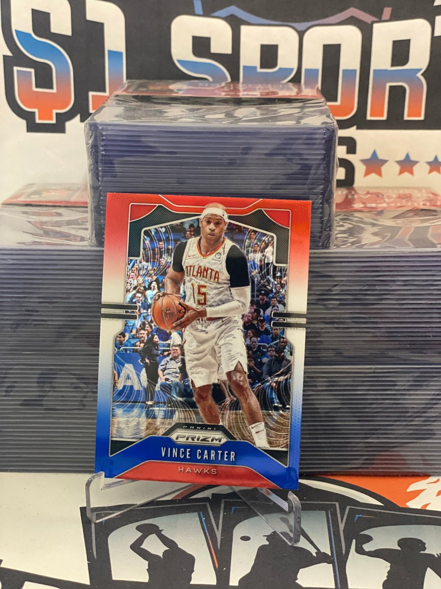 2019 Panini Prizm (Red White Blue Prizm) Vince Carter #33
