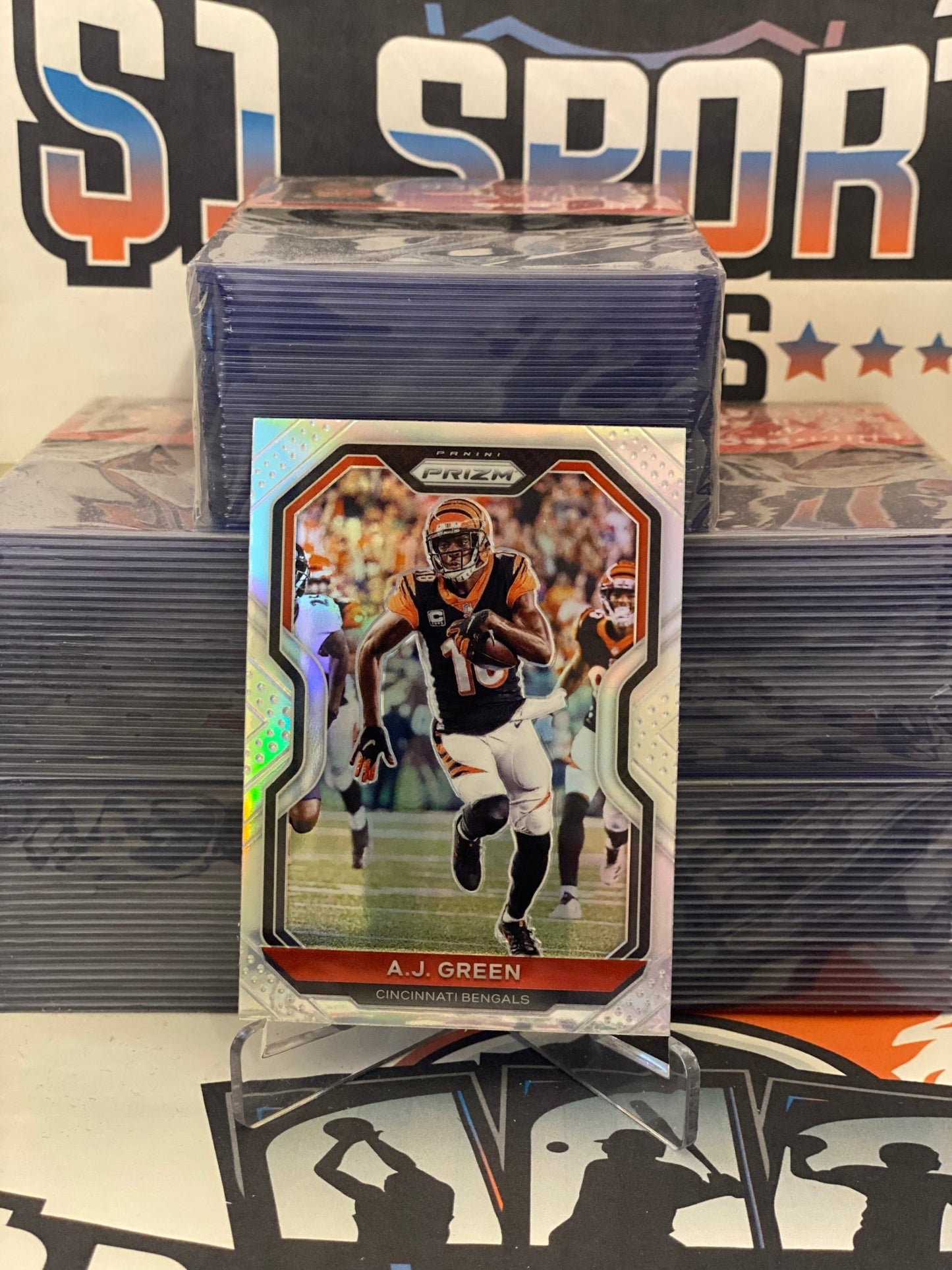2019 Panini Prizm (Silver Prizm) A.J. Green #47