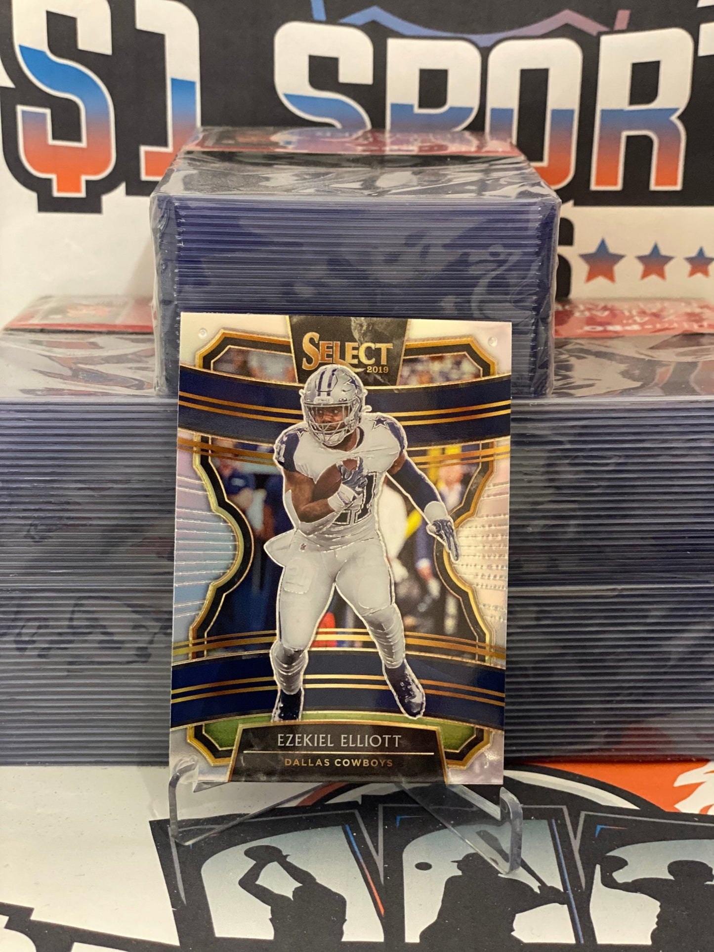 2019 Panini Select (Silver Prizm) Ezekiel Elliott #74