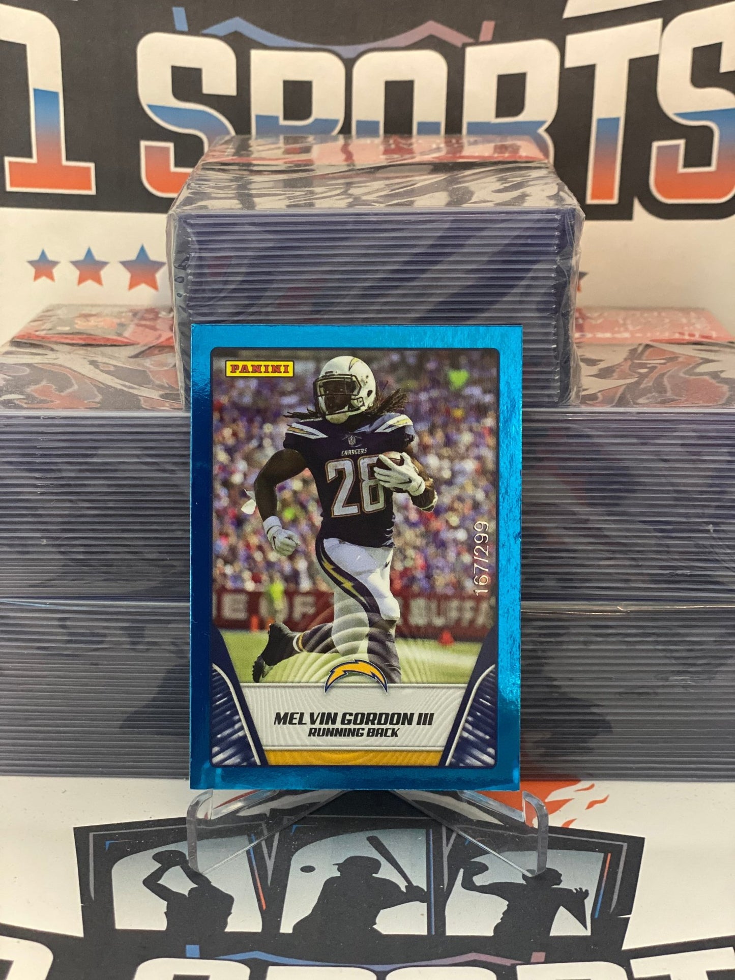 2019 Panini Stickers (Blue 167/299) Melvin Gordon III #19