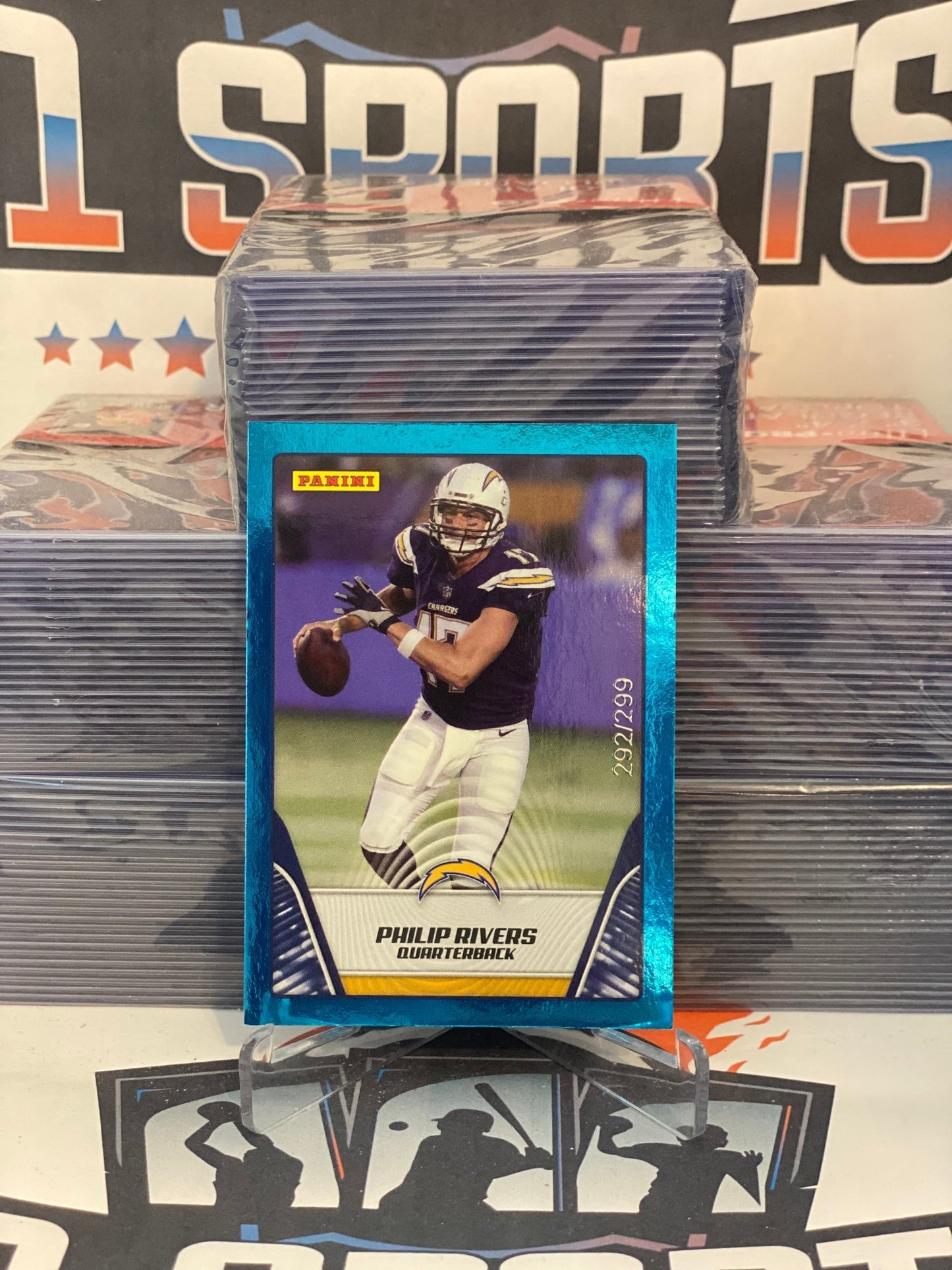 2019 Panini Stickers (Blue 292/299) Philip Rivers #39