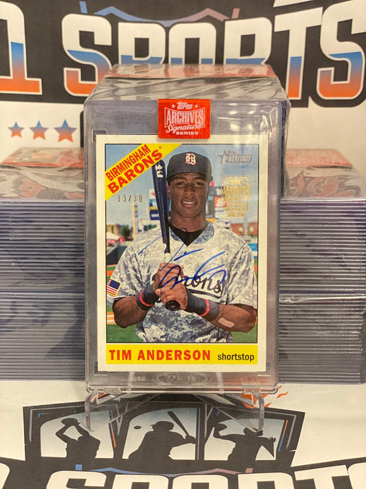 2019 Topps Archives (Auto 13/30) Tim Anderson #115