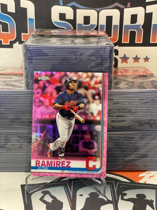 2019 Topps Chrome (Pink Refractor) Jose Ramirez #127