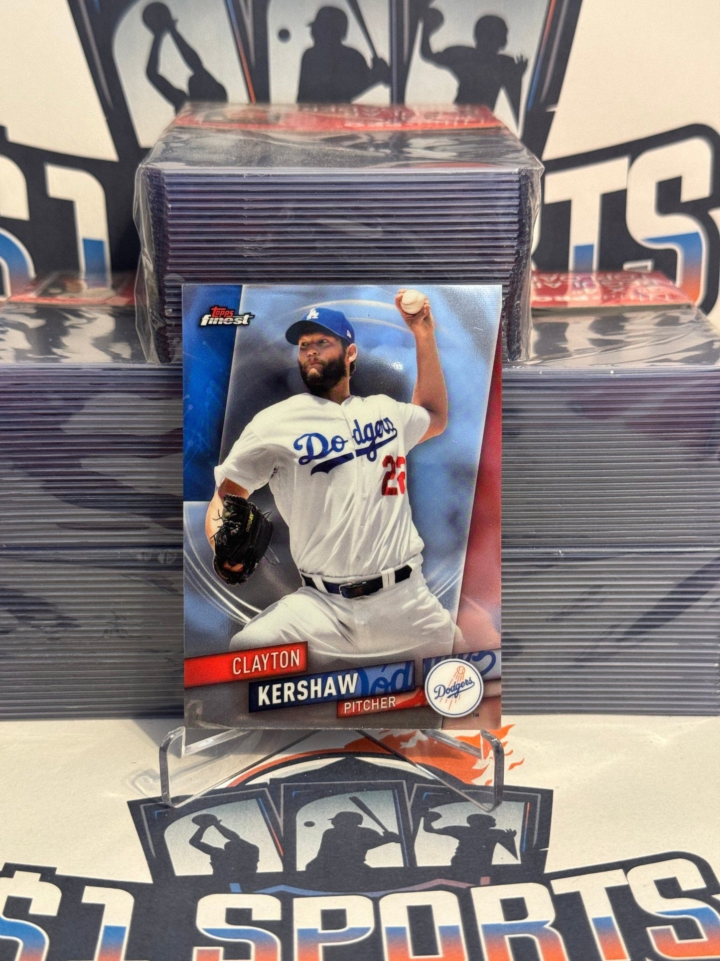 2019 Topps Finest Clayton Kershaw #23