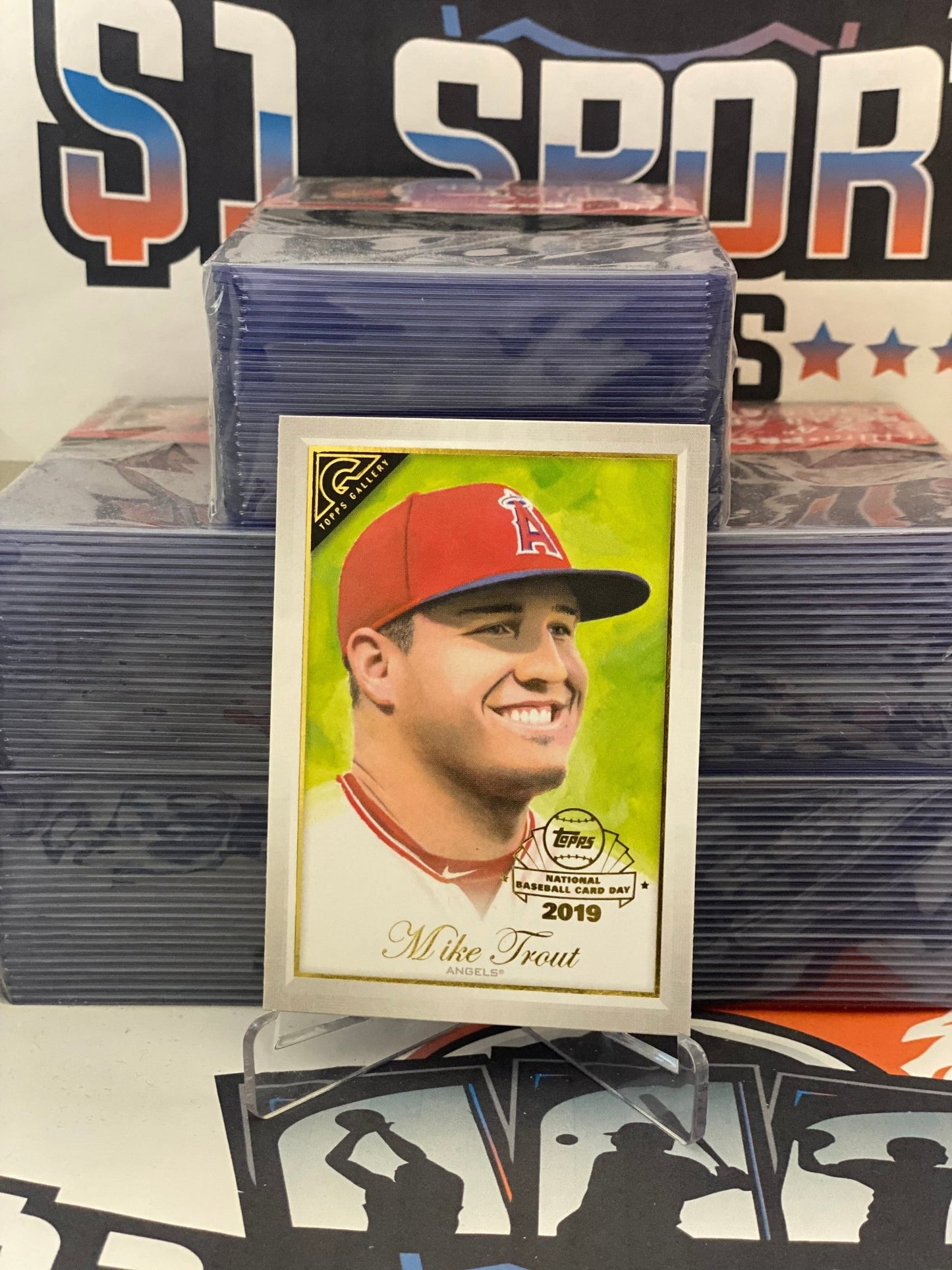 2019 Topps Gallery (National Baseball Card Day) Mike Trout #GP-MT
