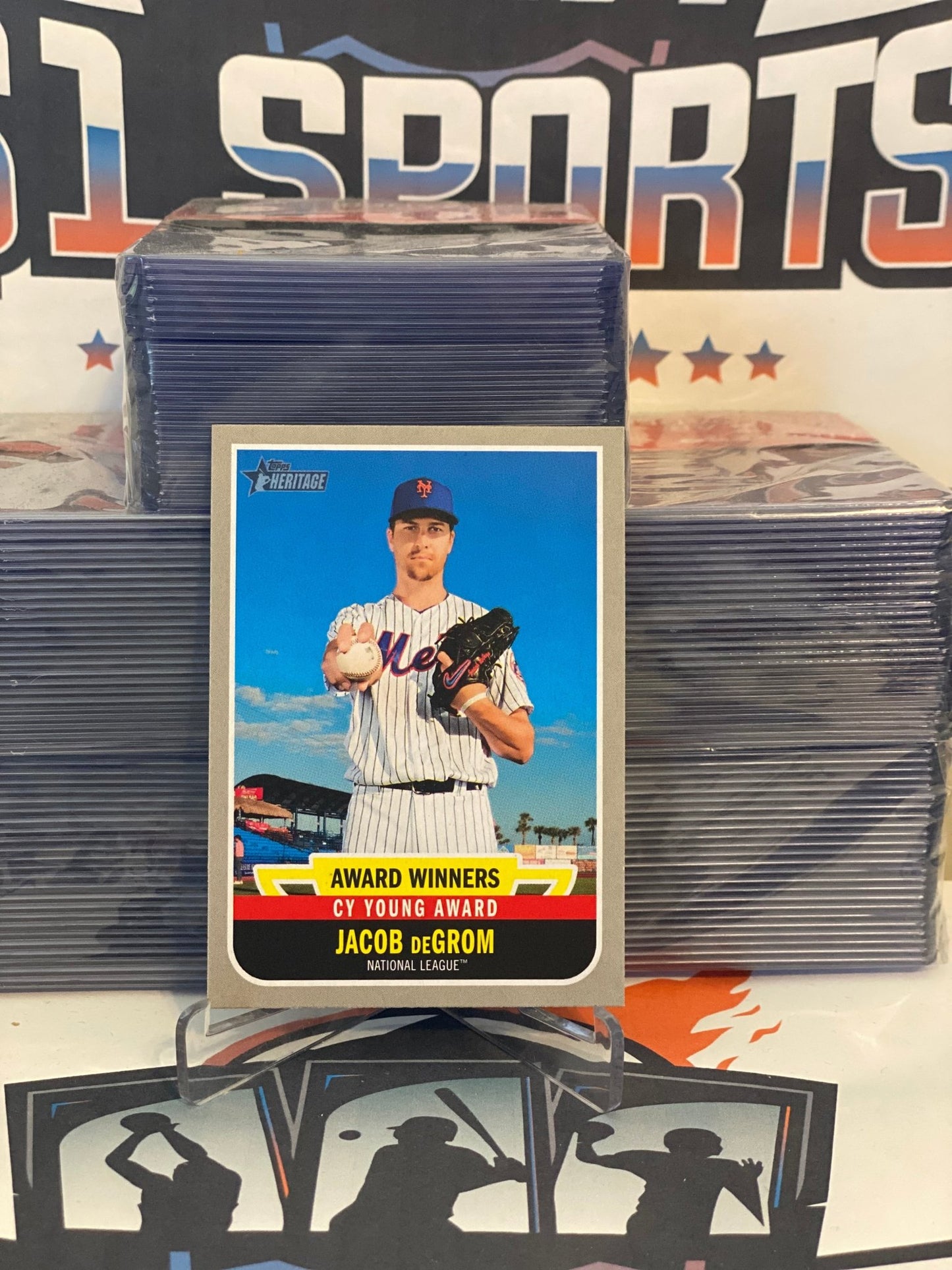 2019 Topps Heritage (Award Winners) Jacob DeGrom #AW-4