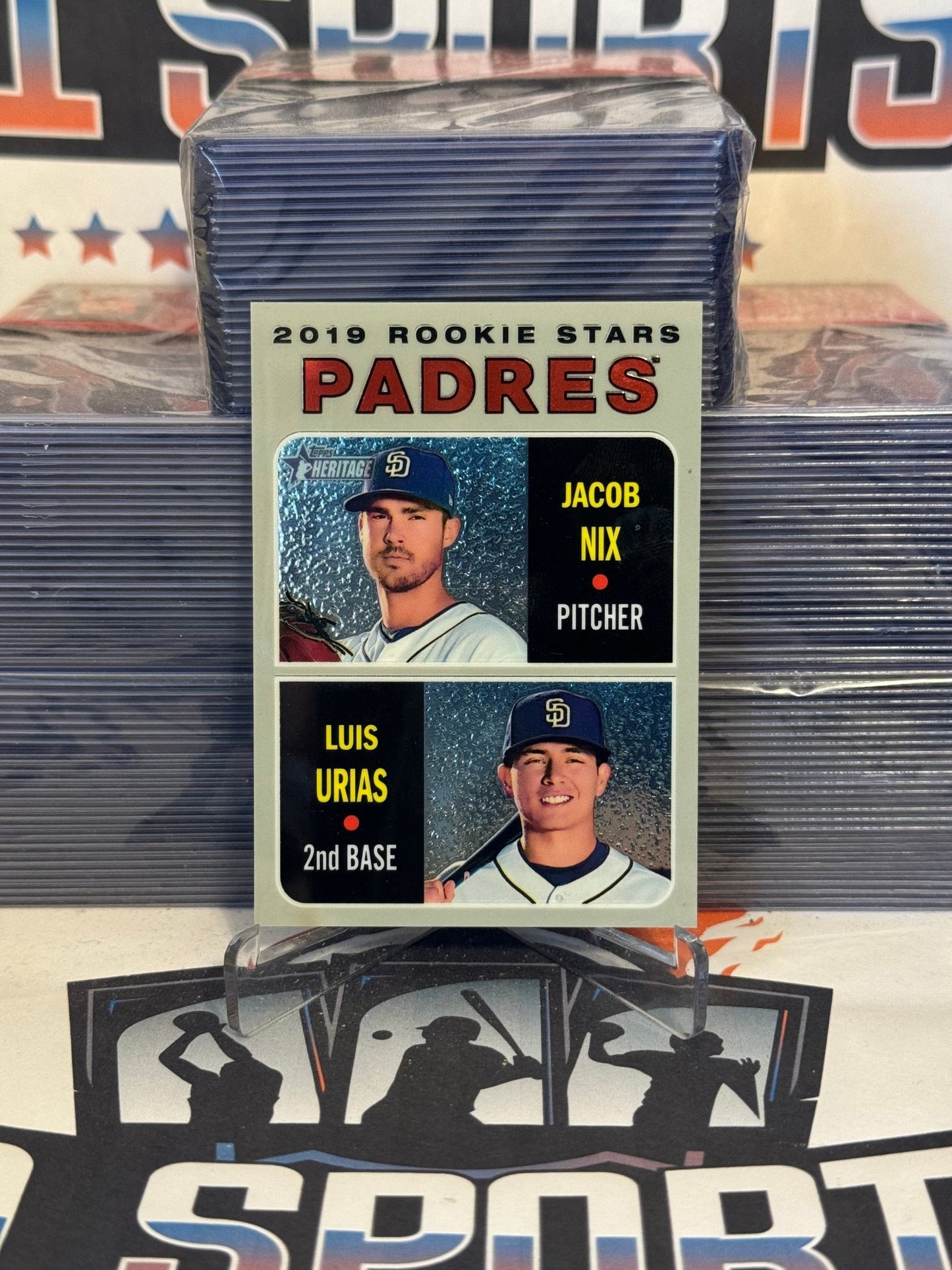 2019 Topps Heritage (Chrome 113/999) Luis Urias & Jacob Nix Rookie #THC-262