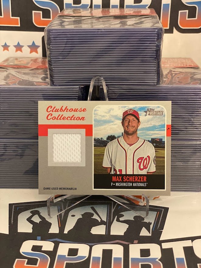 2019 Topps Heritage (Clubhouse Collection Relic) Max Scherzer #ECCR-MS