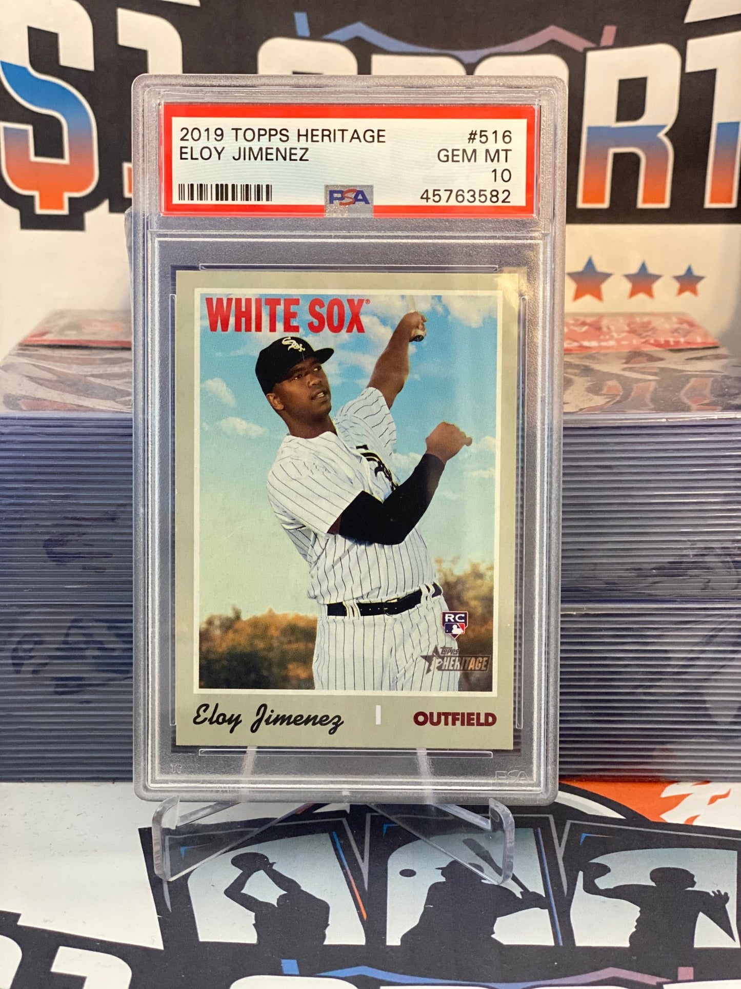 2019 Topps Heritage Eloy Jimenez Rookie #516 - PSA 10