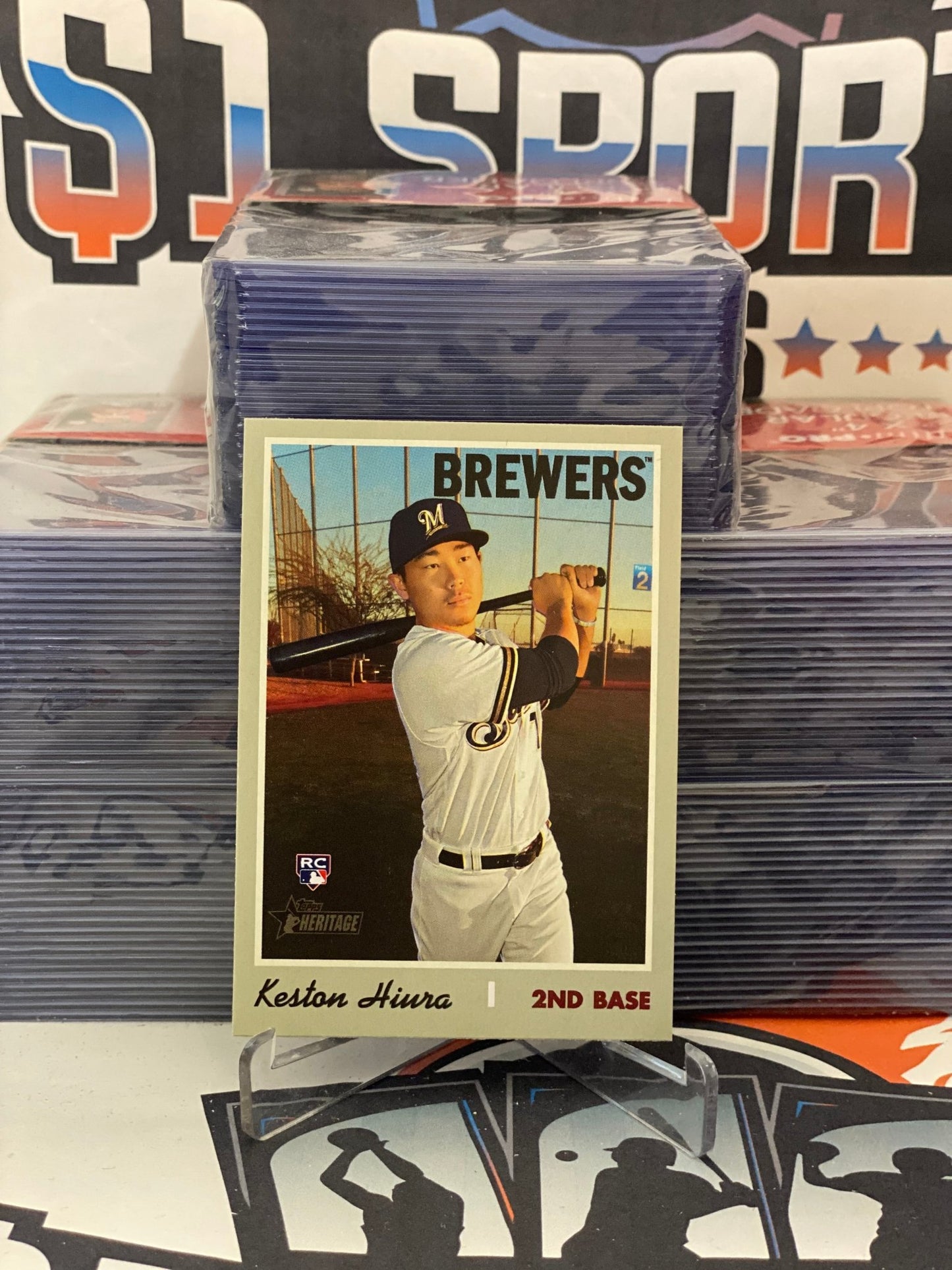 2019 Topps Heritage Keston Hiura Rookie #512