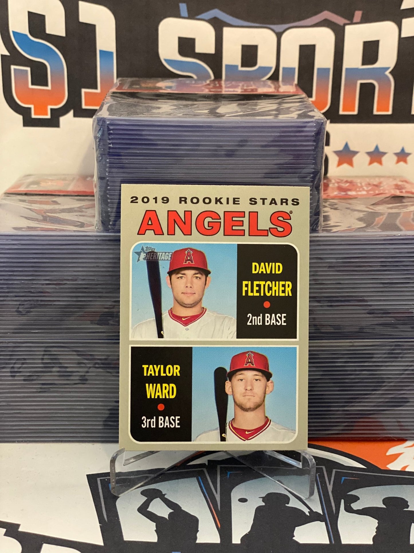 2019 Topps Heritage (Rookie Stars) Taylor Ward & David Fletcher #74