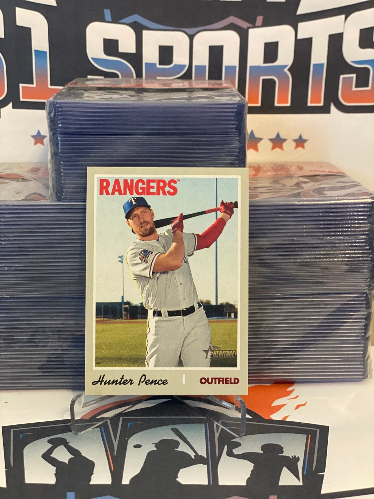 2019 Topps Heritage (Short Print) Hunter Pence #704