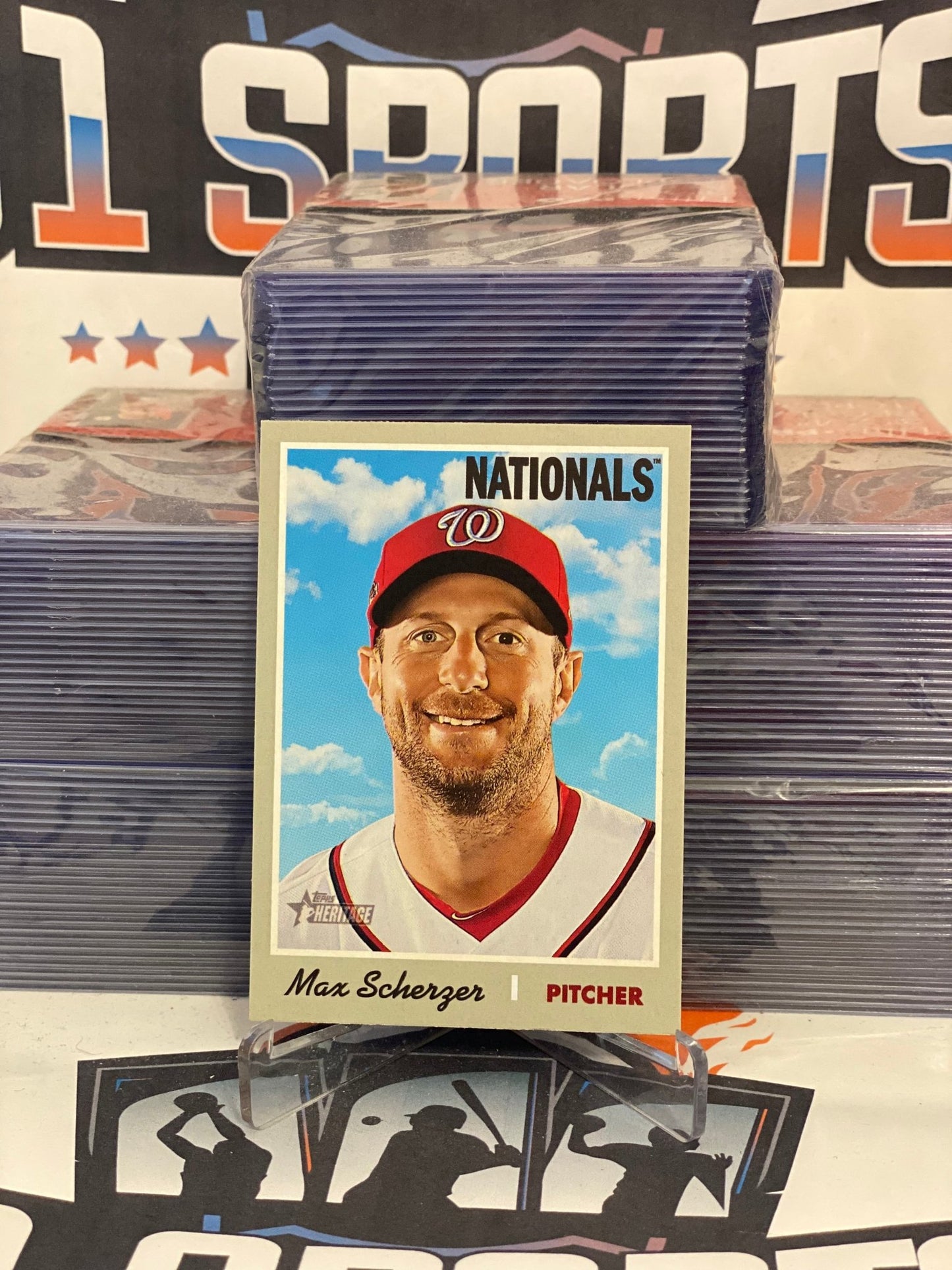 2019 Topps Heritage (Short Print) Max Scherzer #454