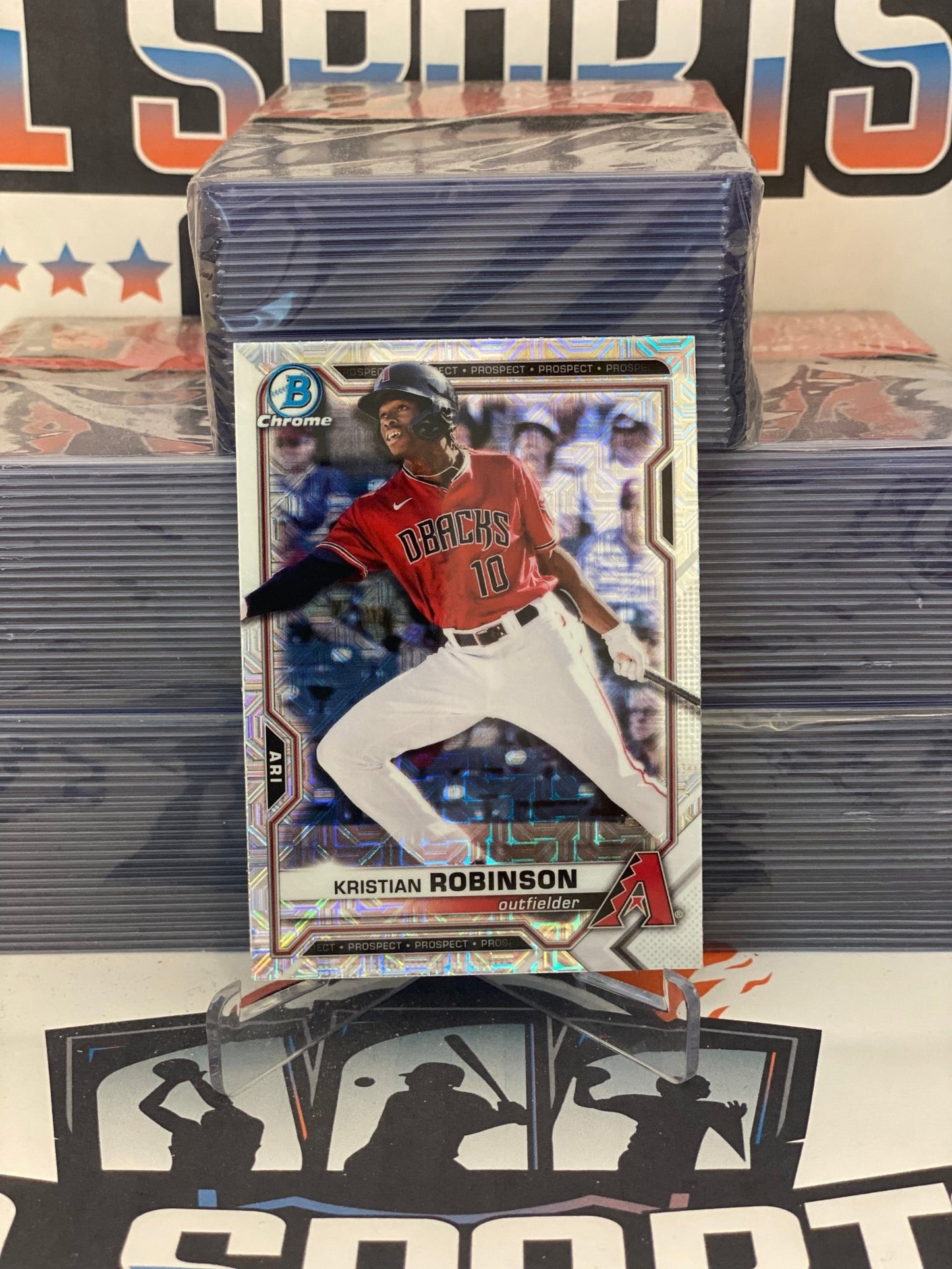 2020 Bowman Chrome Prospects (Mega Refractor) Kristian Robinson #BCP-158
