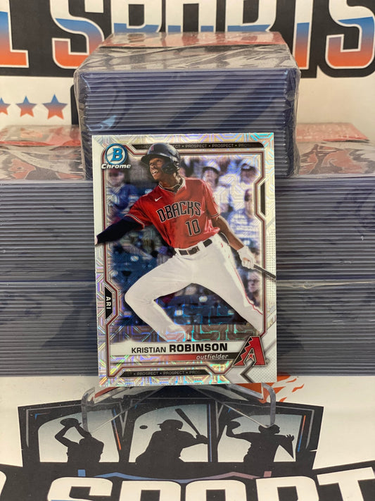 2020 Bowman Chrome Prospects (Mega Refractor) Kristian Robinson #BCP-158