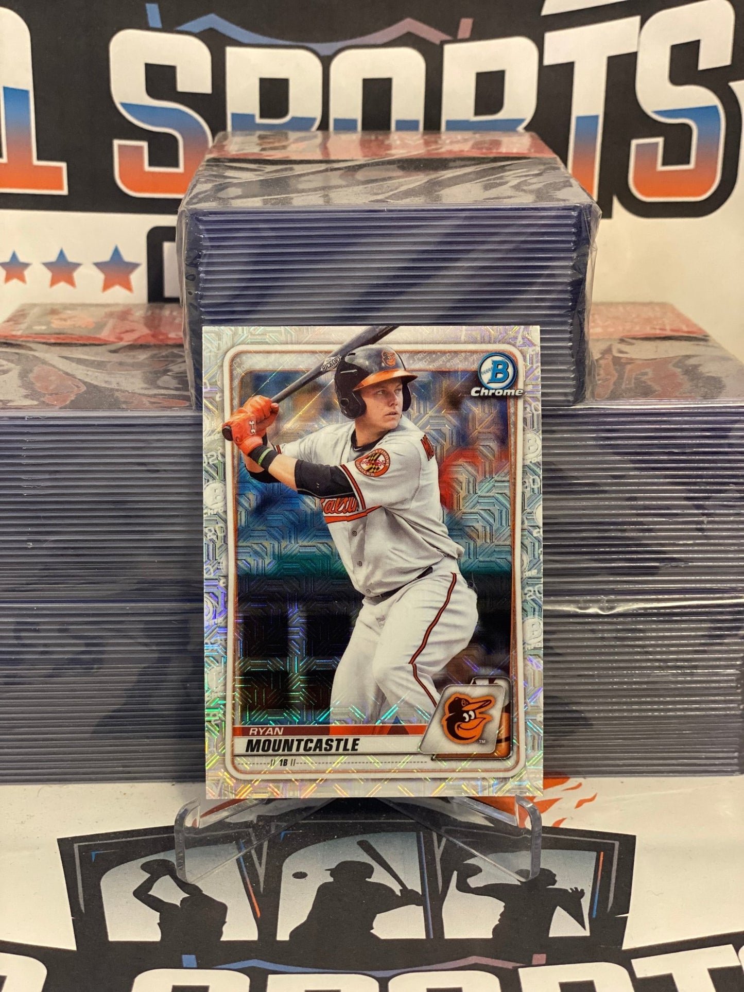2020 Bowman Chrome Prospects (Mega Refractor) Ryan Mountcastle #BCP-36