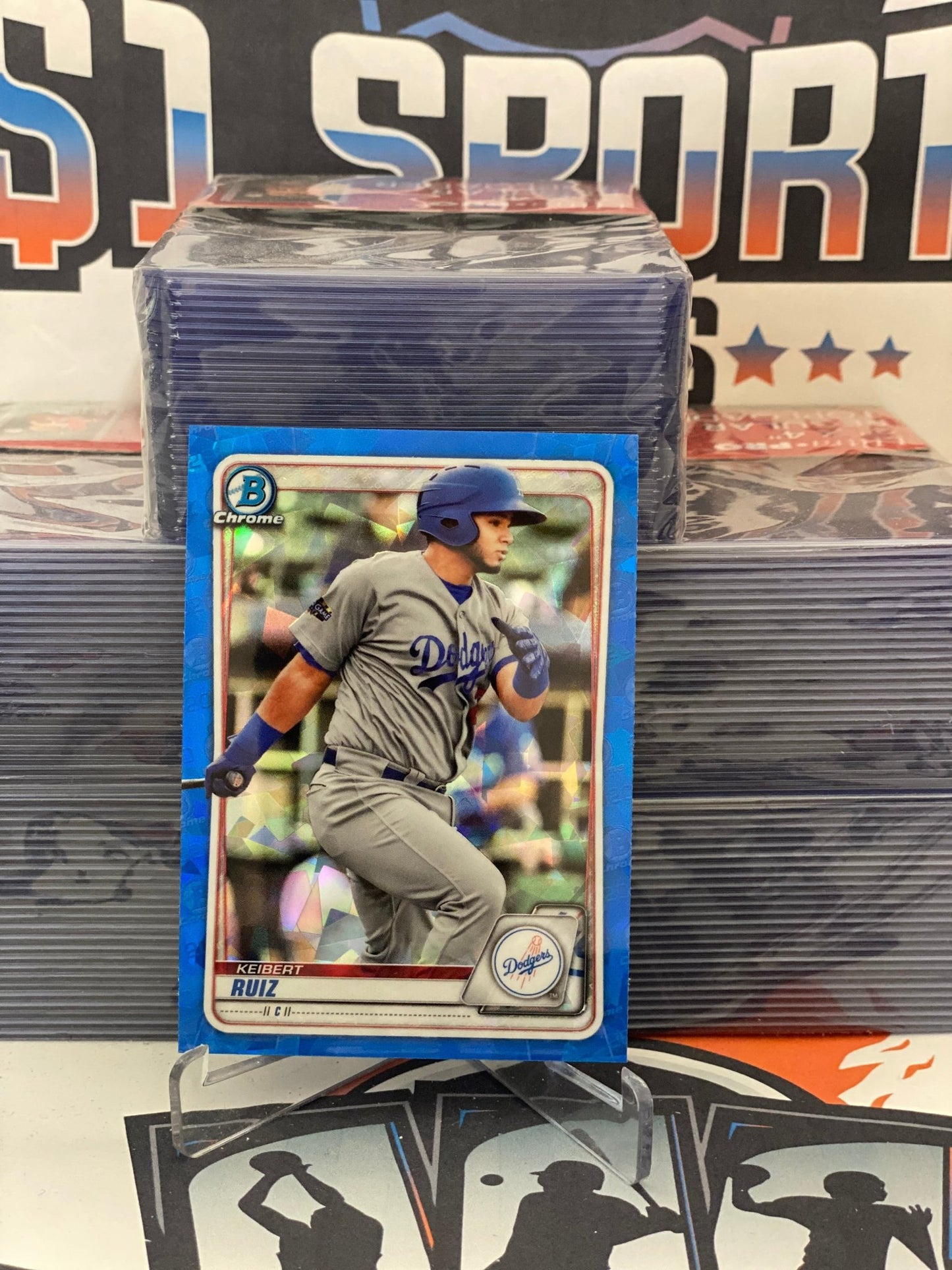 2020 Bowman Chrome Prospects Sapphire Keibert Ruiz #BCP-143