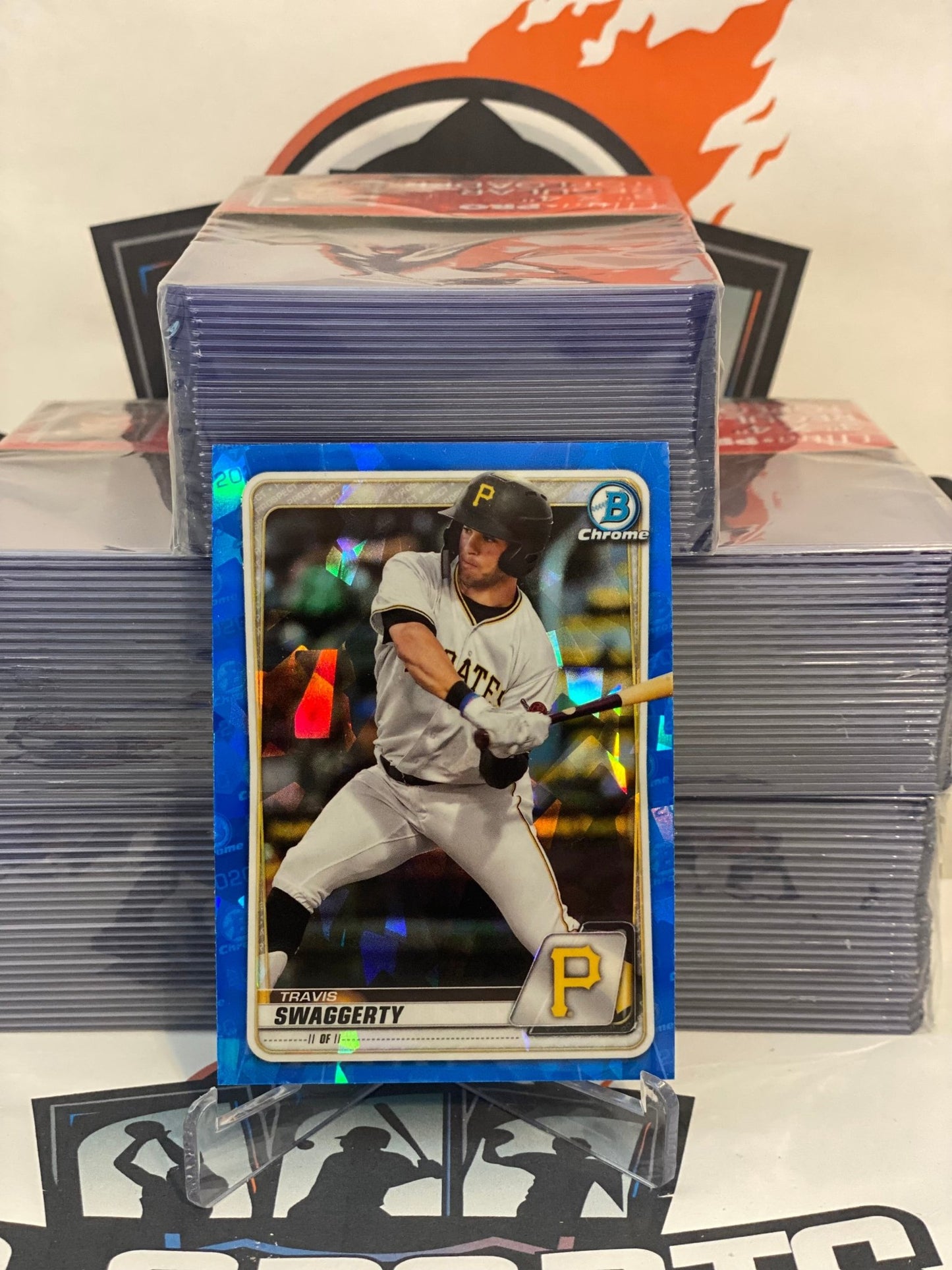2020 Bowman Chrome Sapphire Travis Swaggerty #BCP-146