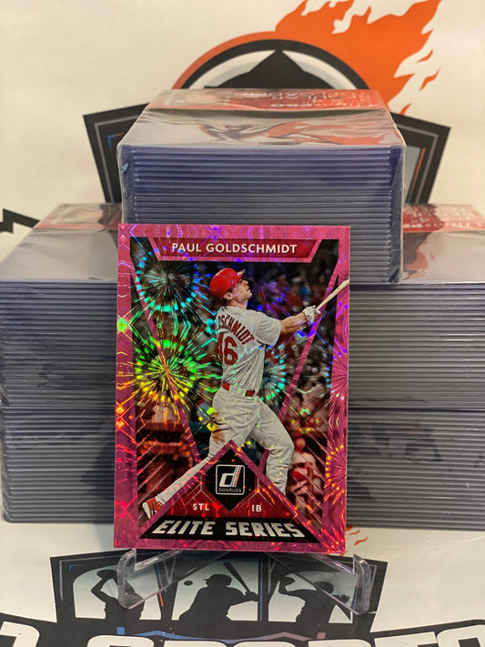 2020 Donruss (Elite Series - Pink Fireworks) Paul Goldschmidt #E-12