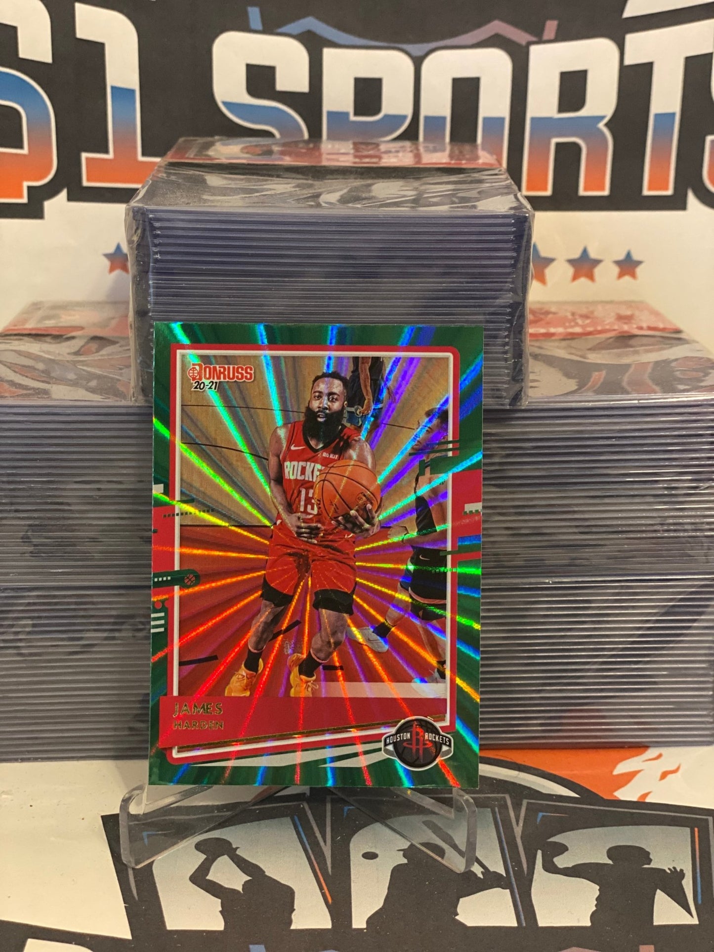 2020 Donruss (Green Laser) James Harden #37