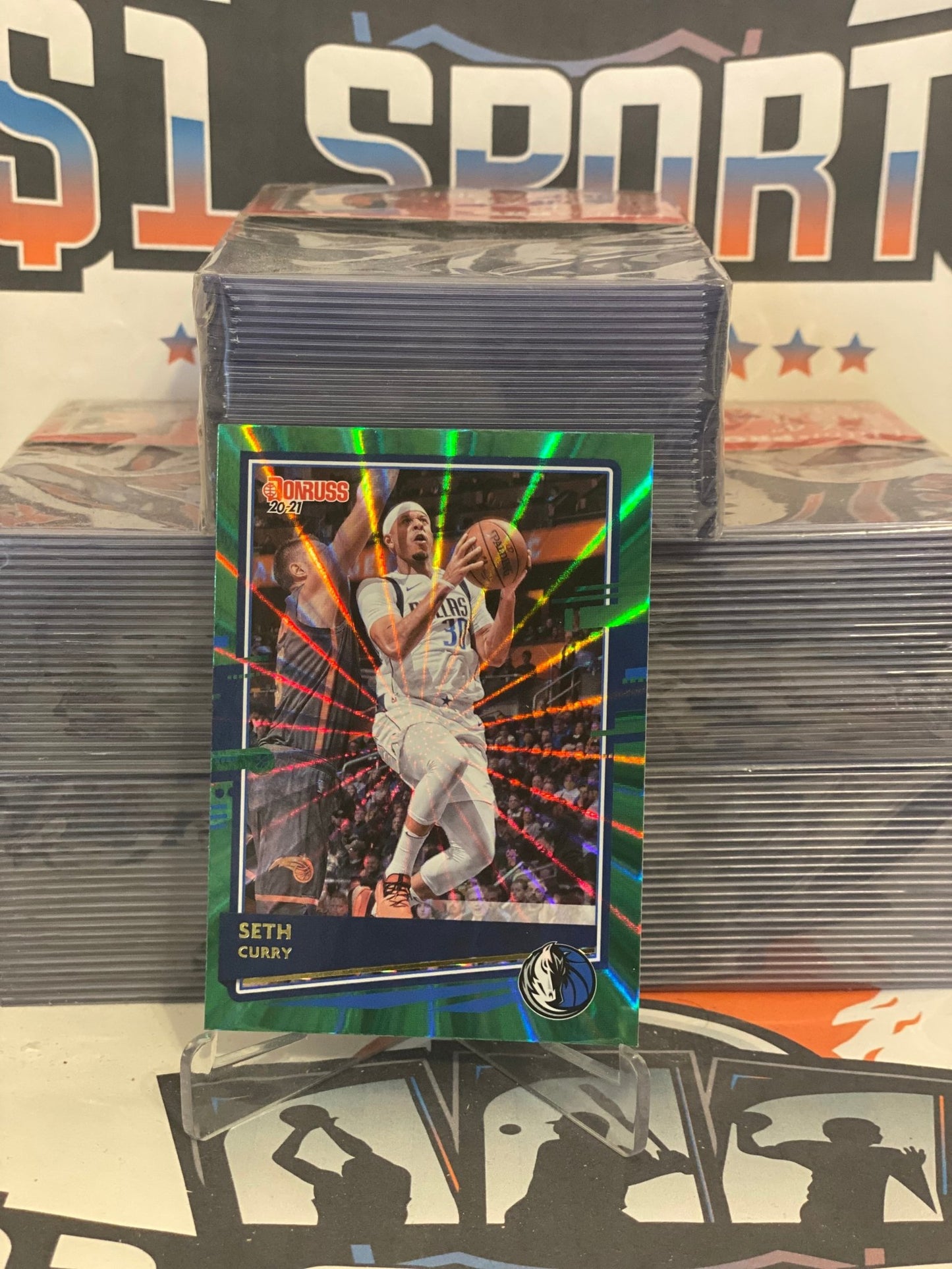 2020 Donruss (Green Laser) Seth Curry #89