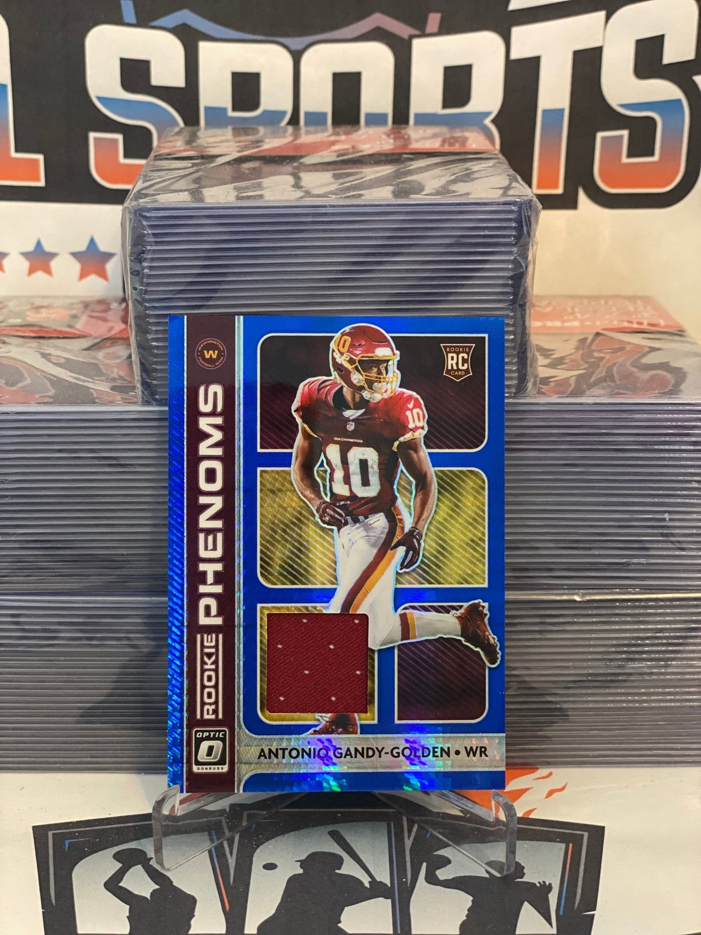 2020 Donruss Optic (Blue Prizm, Rookie Phenoms Relic) Antonio Gandy-Golden #RP-34