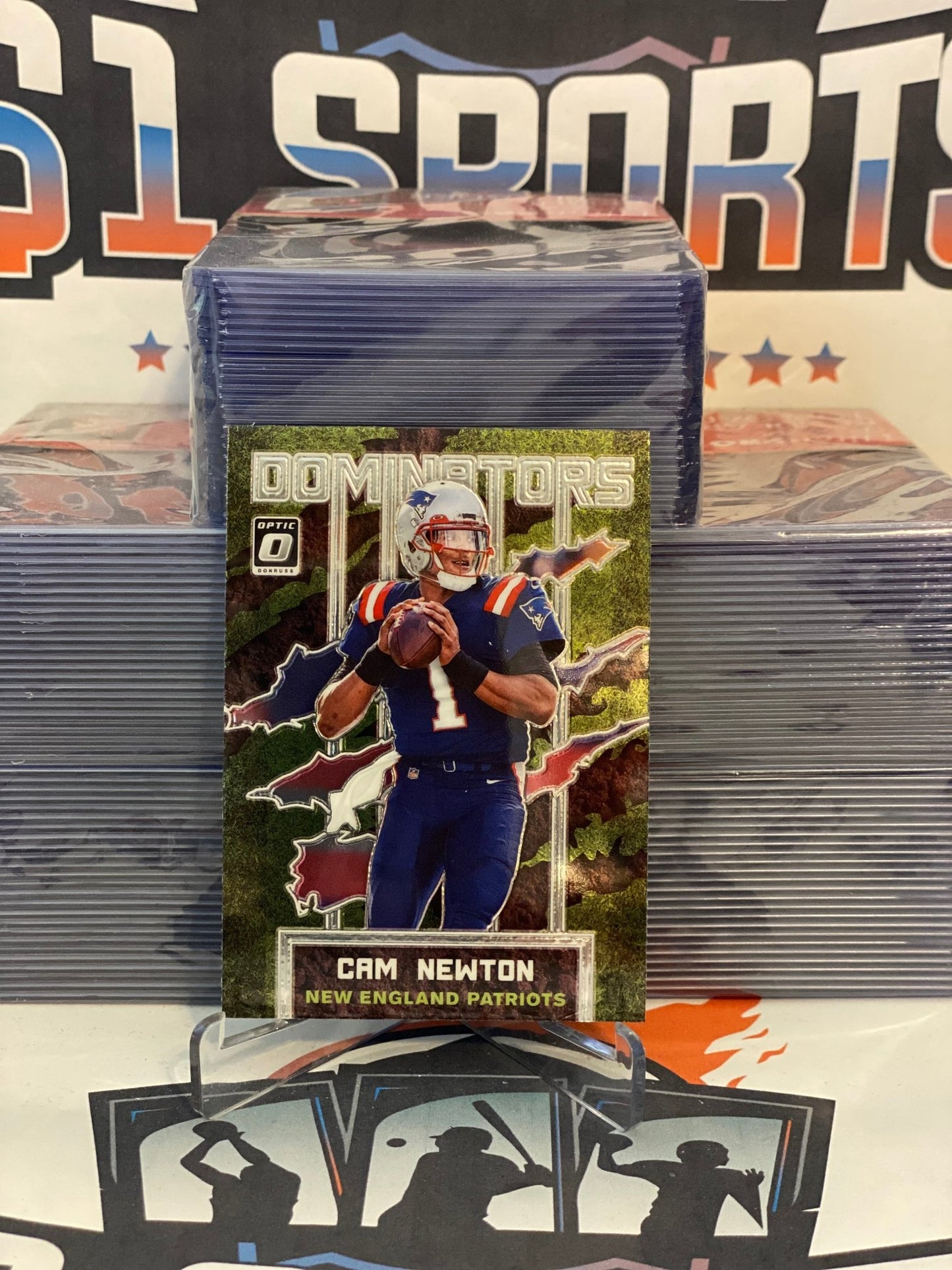 2020 Donruss Optic (Dominance) Cam Newton #DM-CN