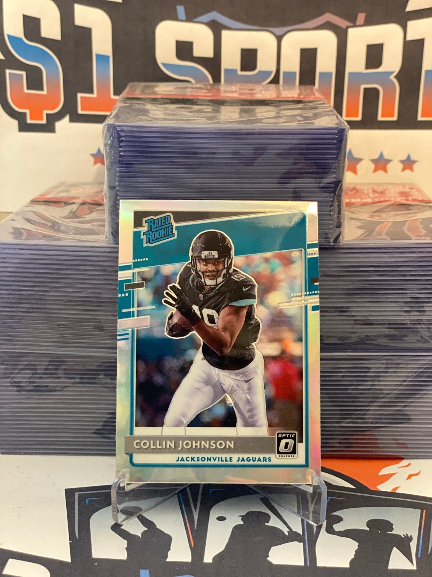 2020 Donruss Optic (Holo Prizm, Rated Rookie) Collin Johnson #197
