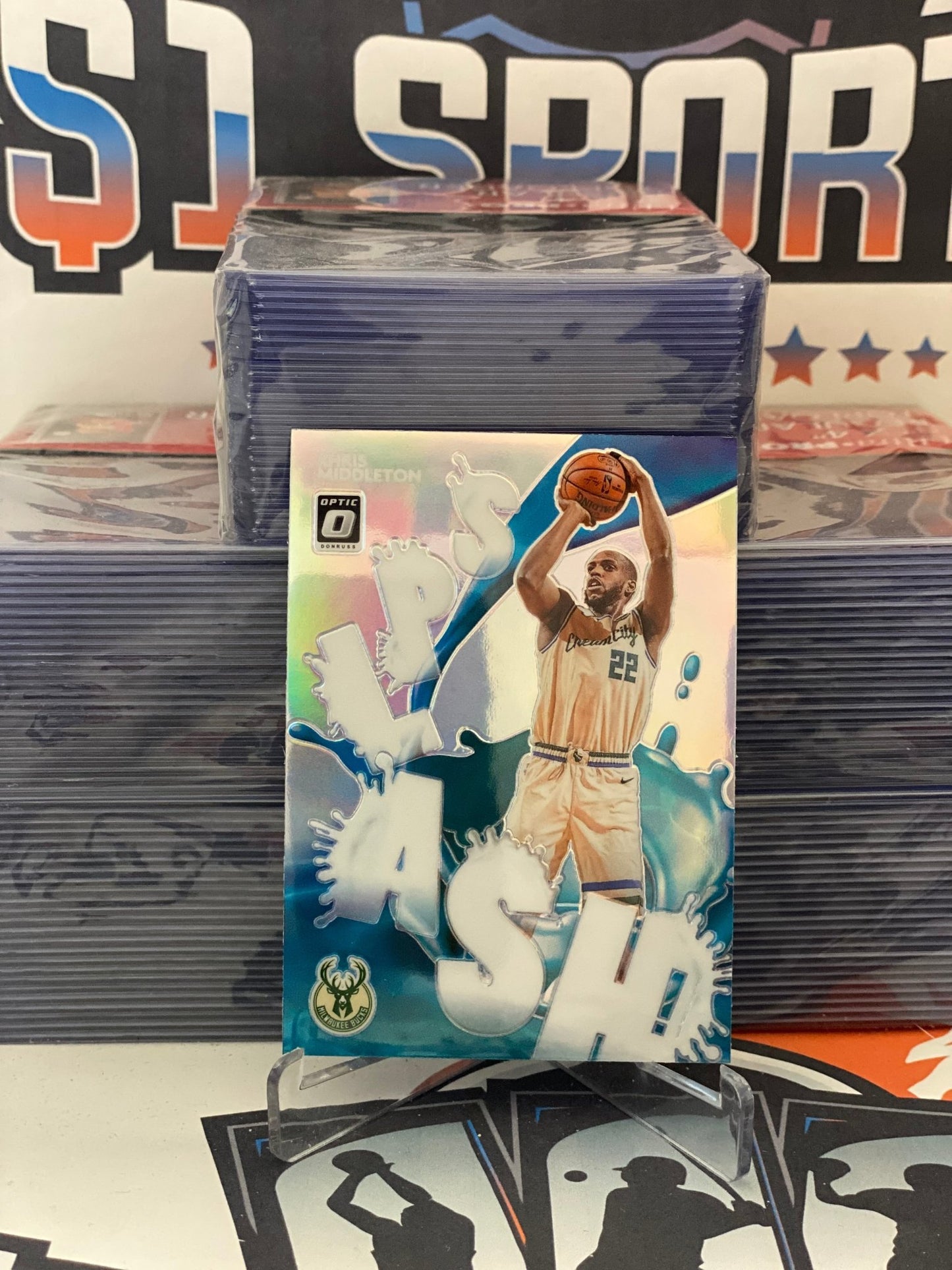 2020 Donruss Optic (Holo Prizm, Splash!) Khris Middleton #6