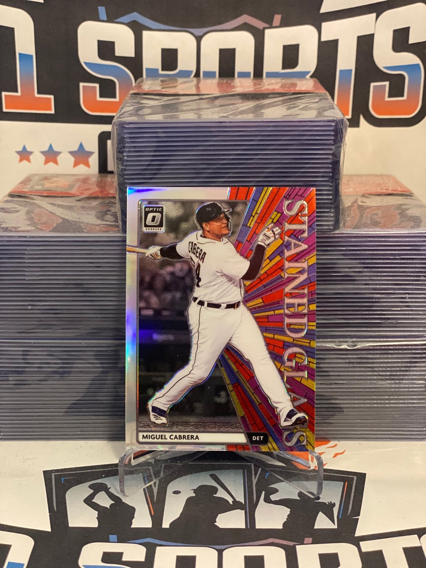 2020 Donruss Optic (Holo Prizm, Stained Glass) Miguel Cabrera #SG-4