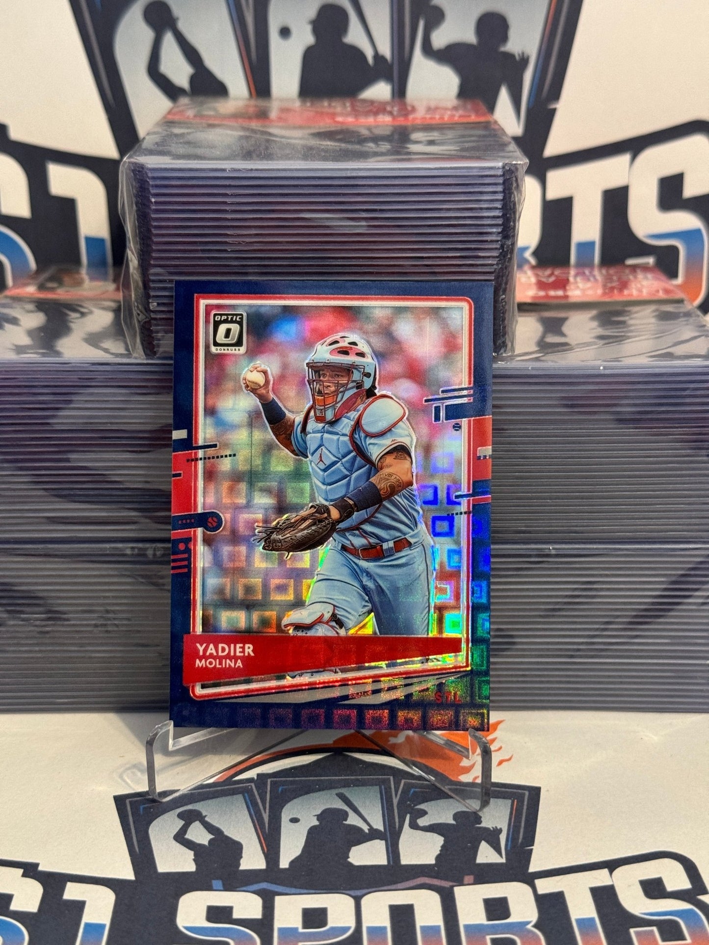 2020 Donruss Optic (Pandora Purple Prizm 25/99) Yadier Molina #102